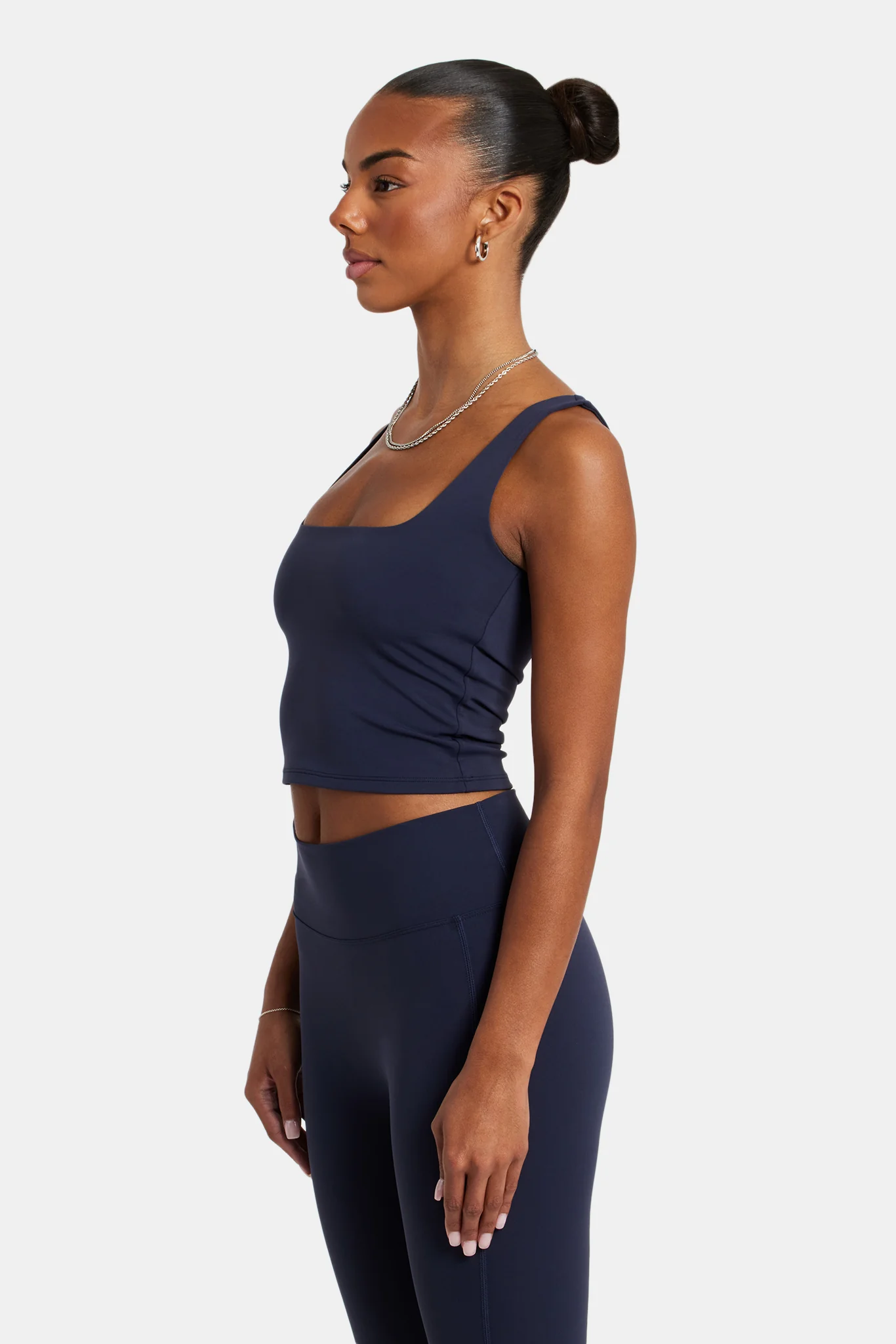Square NeckTop - Navy - Image 4