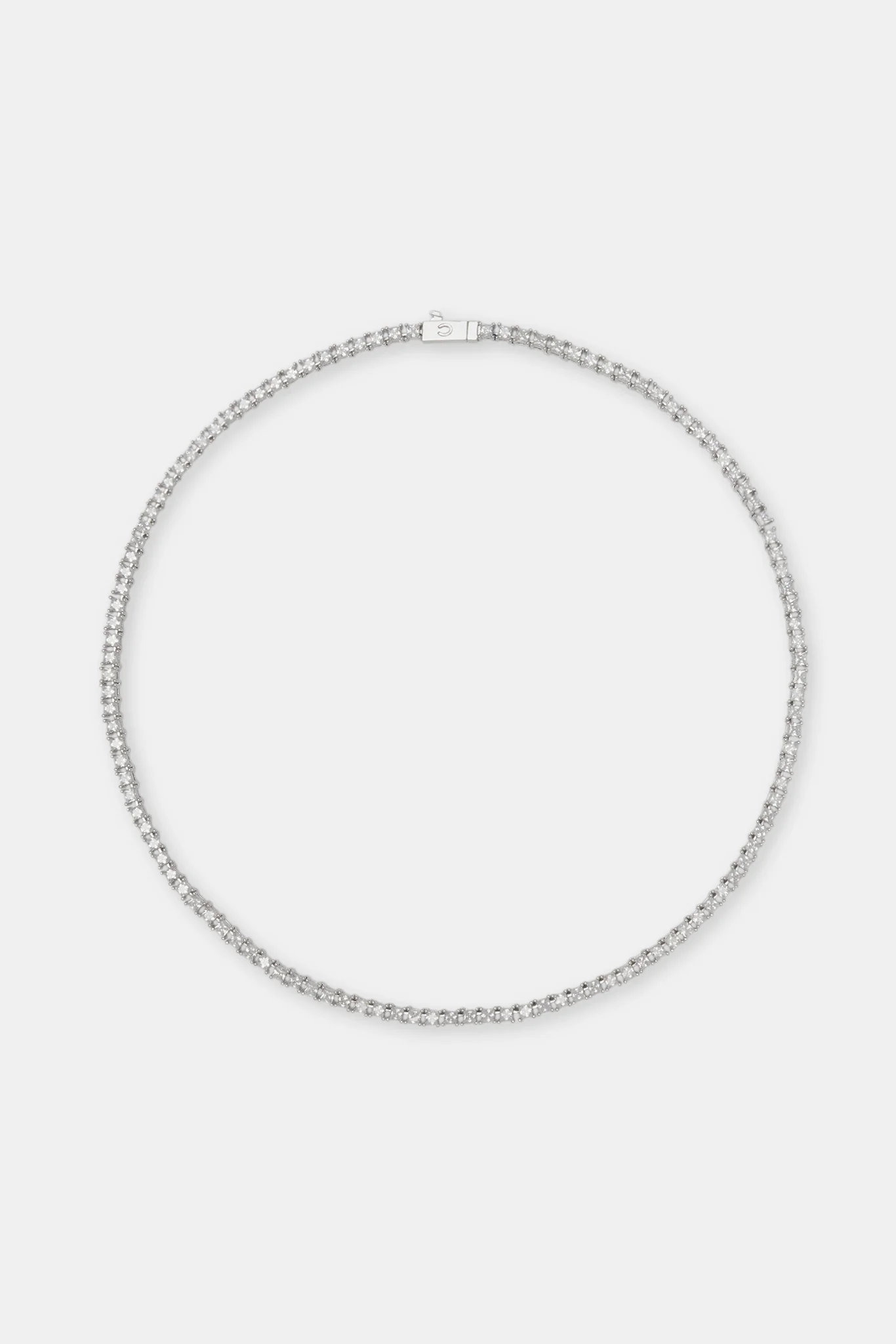Square Stone Tennis Chain - 3mm - Image 3