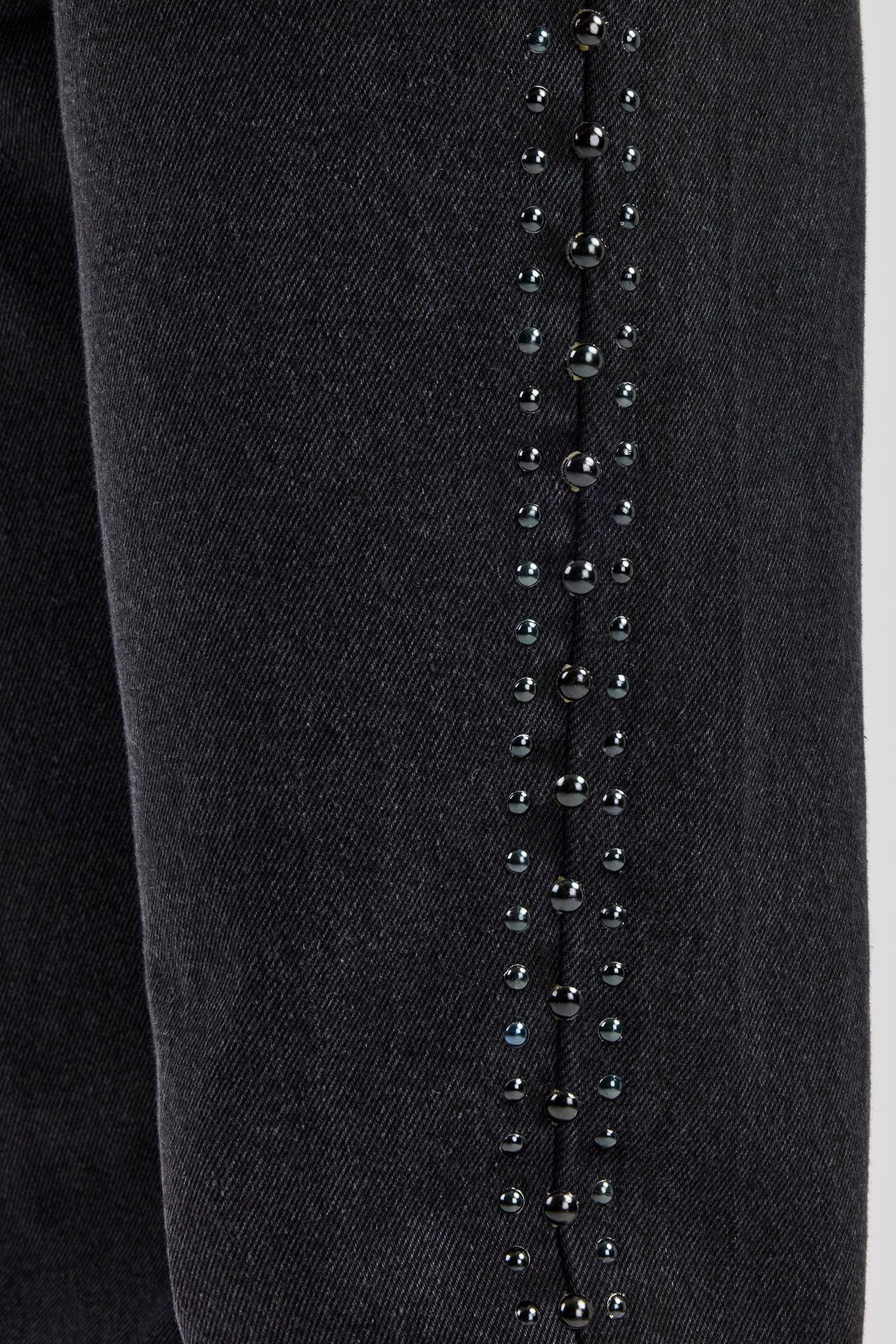 Stacked Leg Studded Denim Jean - Image 4
