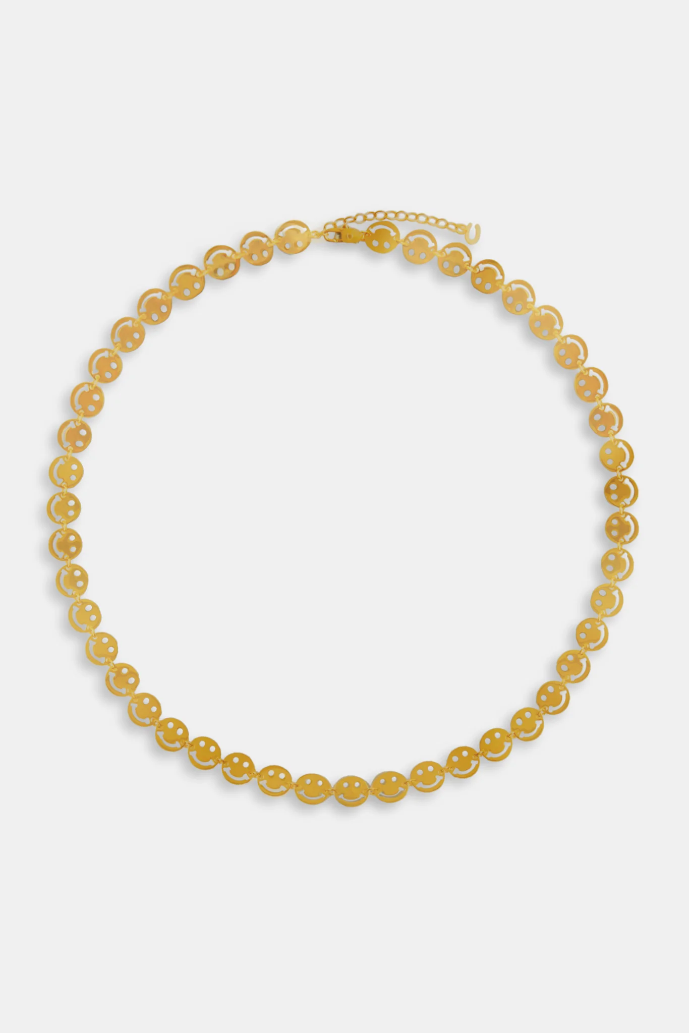Stainless Steel Happy Face Allway Chain - Gold - Image 2