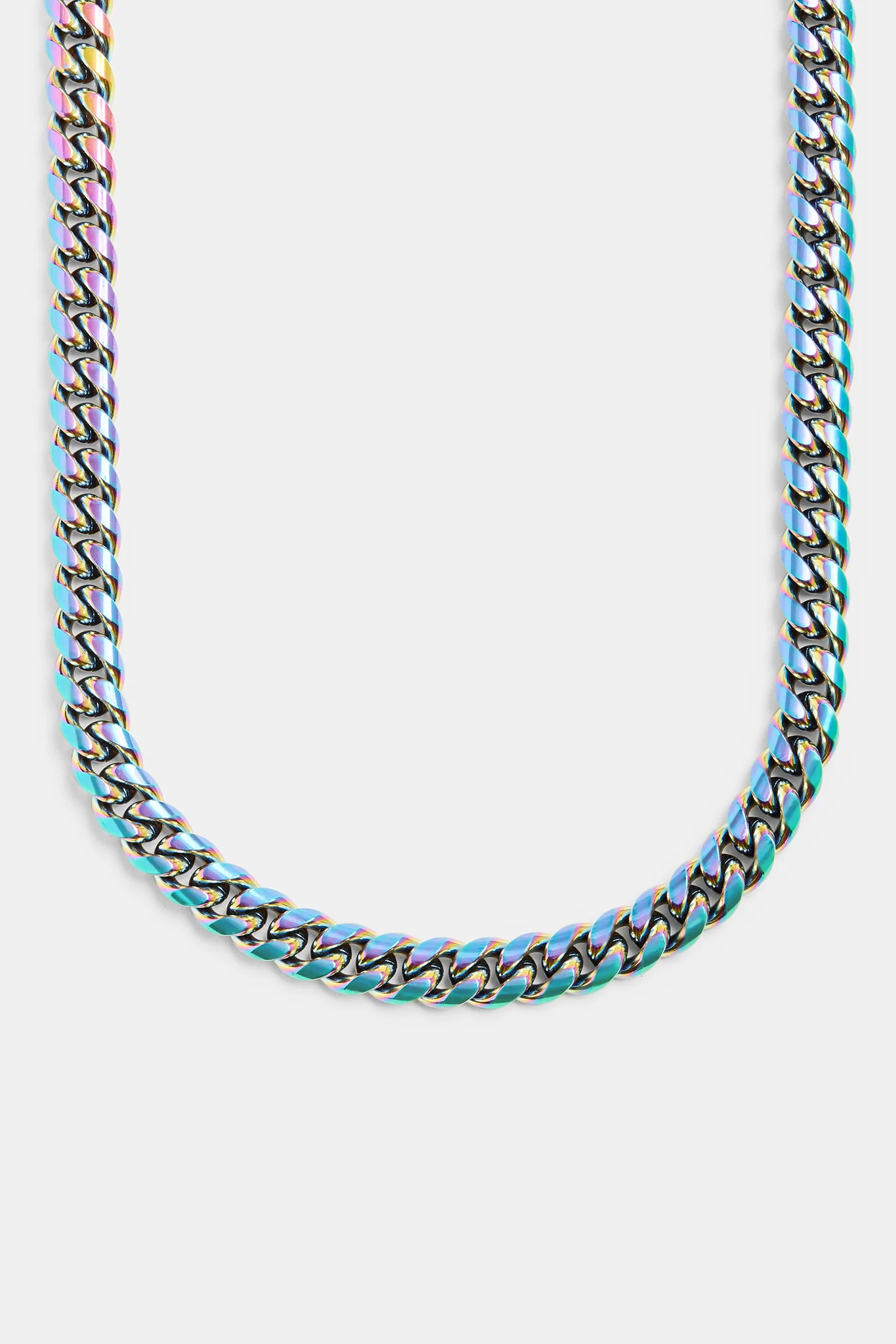 Stainless Steel Oil Slick Cuban Chain - Image 2