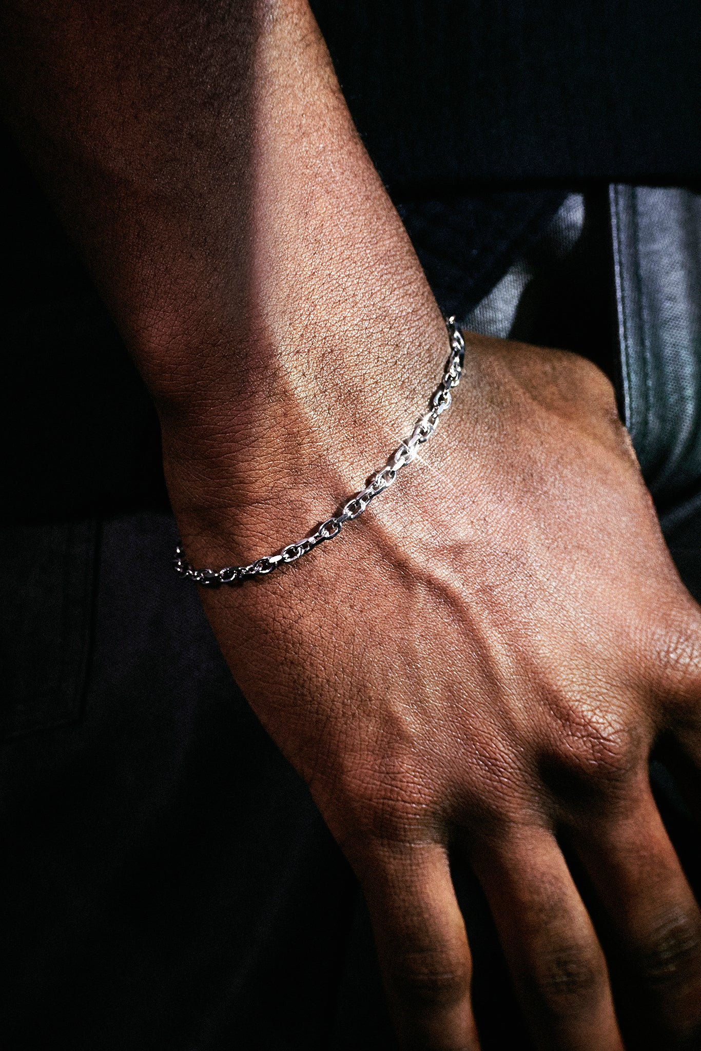 925 Sterling Silver Anchor Bracelet - Image 2