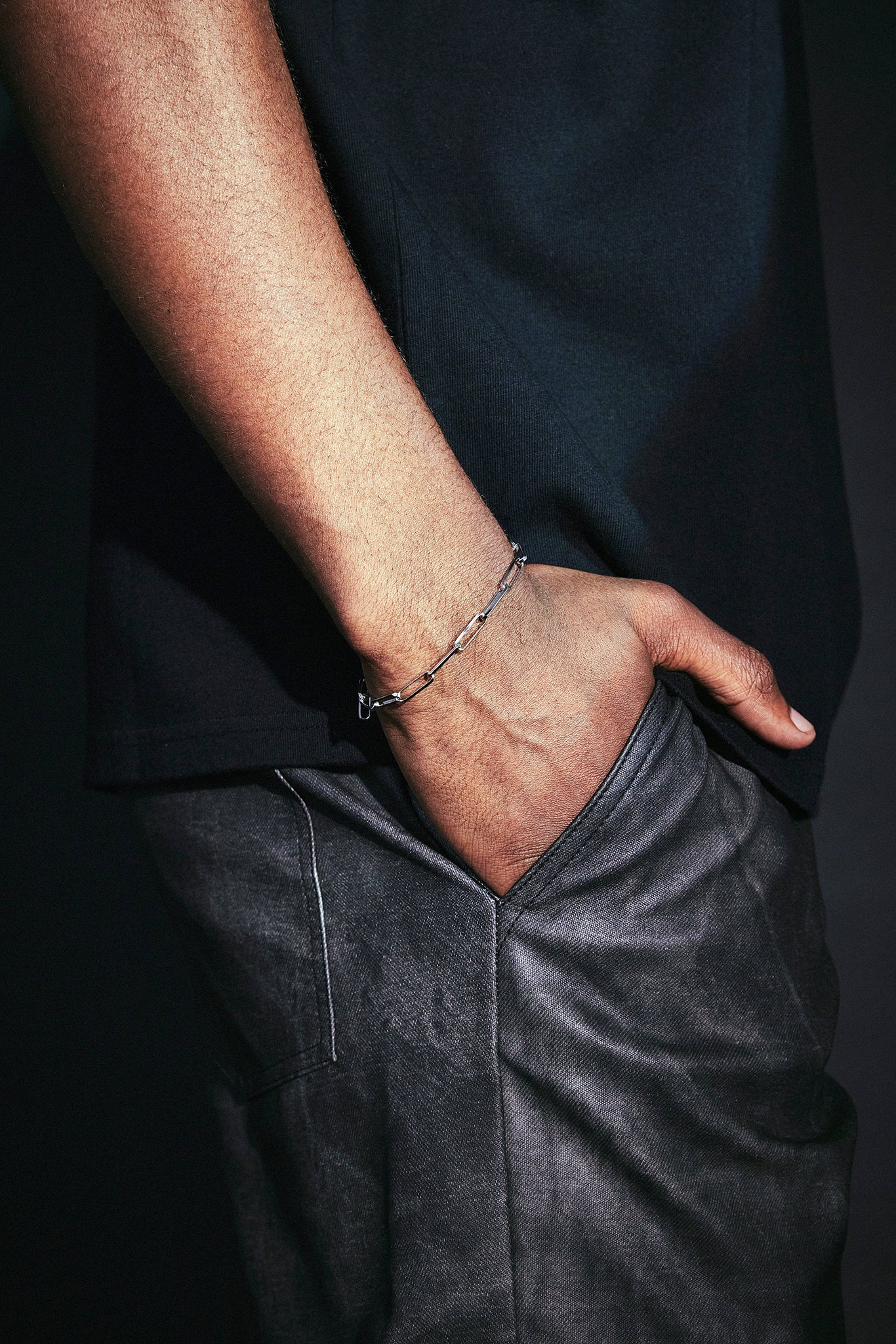 925 Sterling Silver Link Bracelet - 4mm - Image 2
