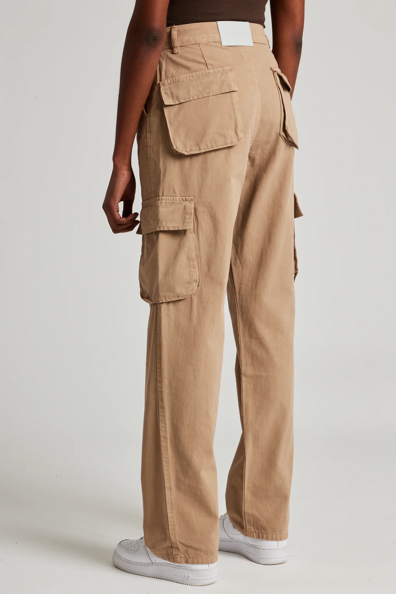 Straight Leg Cargo Trouser - Beige - Image 2