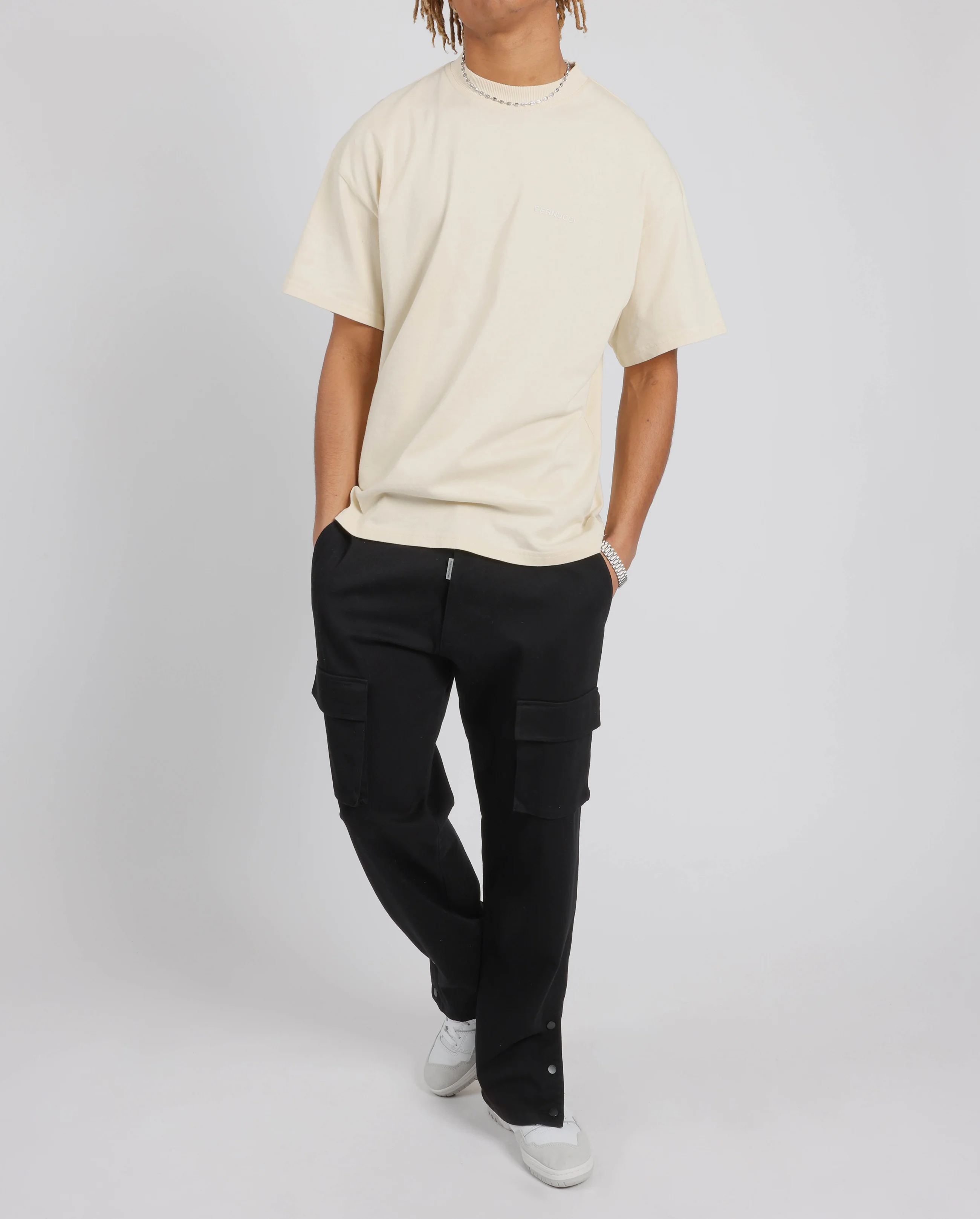 Straight Leg Cargo Trouser - Black - Image 3