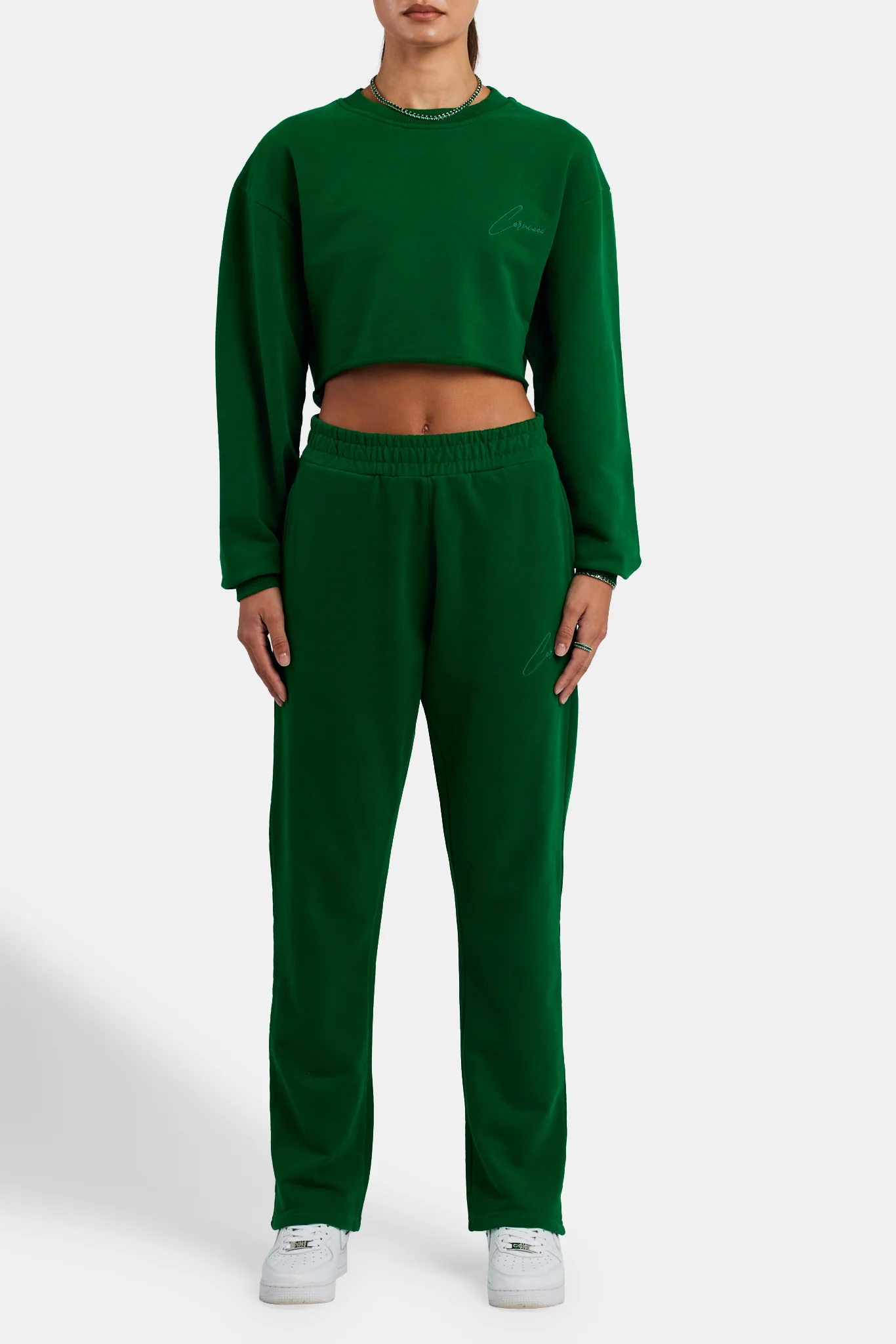 Straight Leg Jogger - Dark Green - Image 2