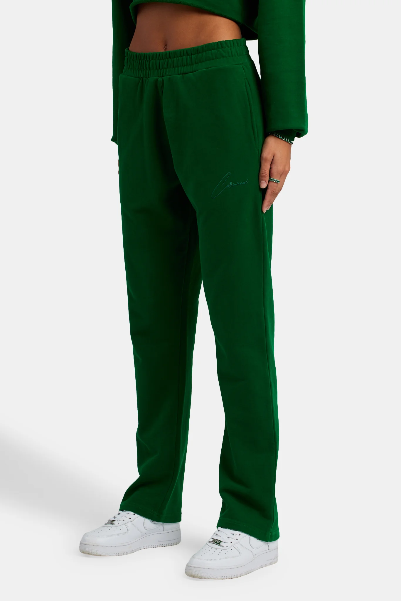 Straight Leg Jogger - Dark Green - Image 5