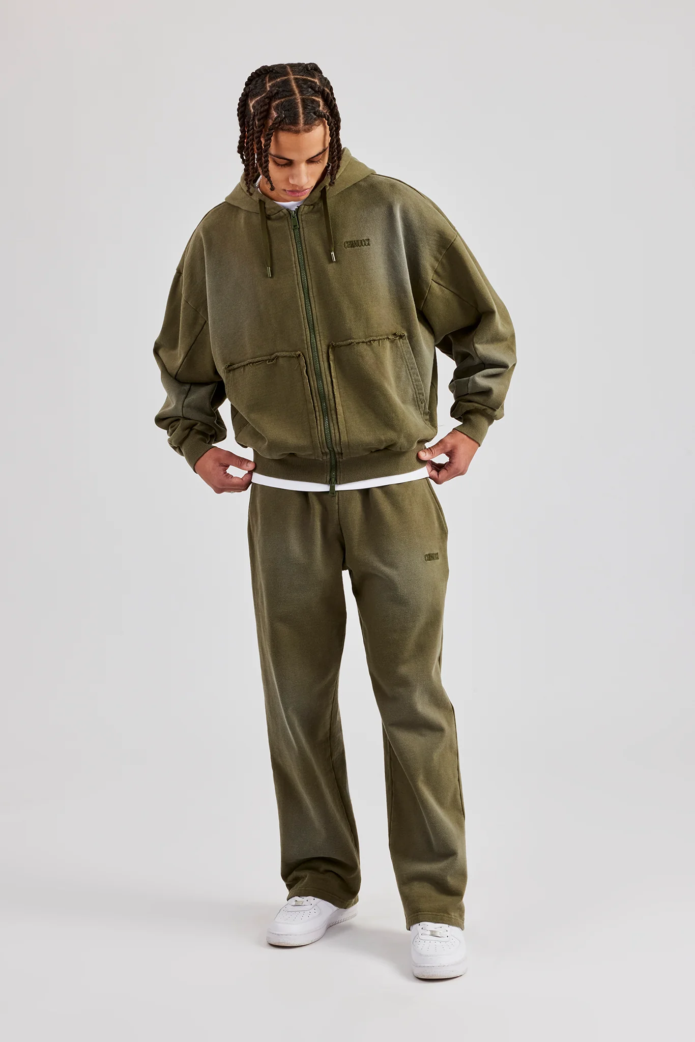 Straight Leg Jogger - Washed Green - Image 3
