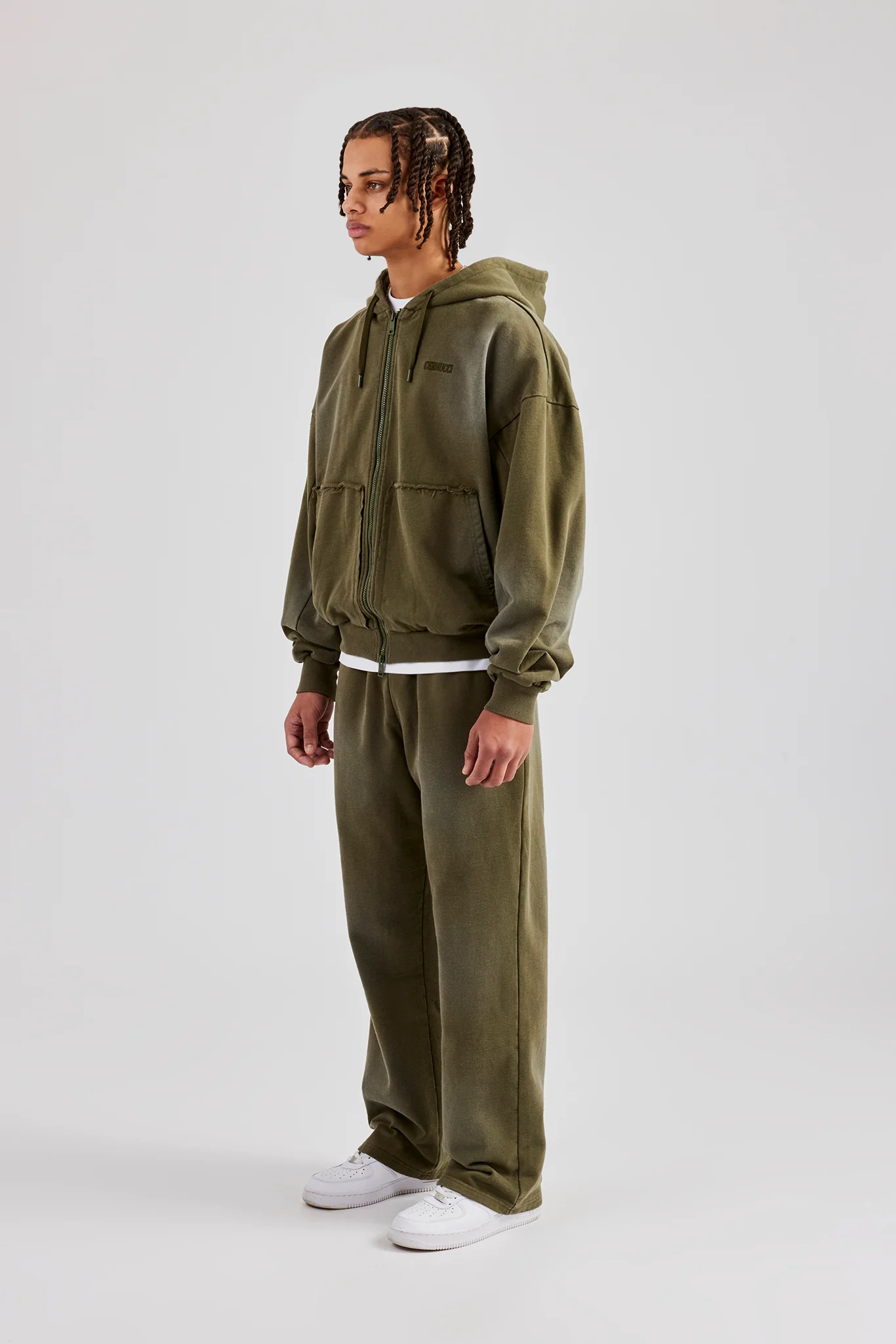 Straight Leg Jogger - Washed Green - Image 4