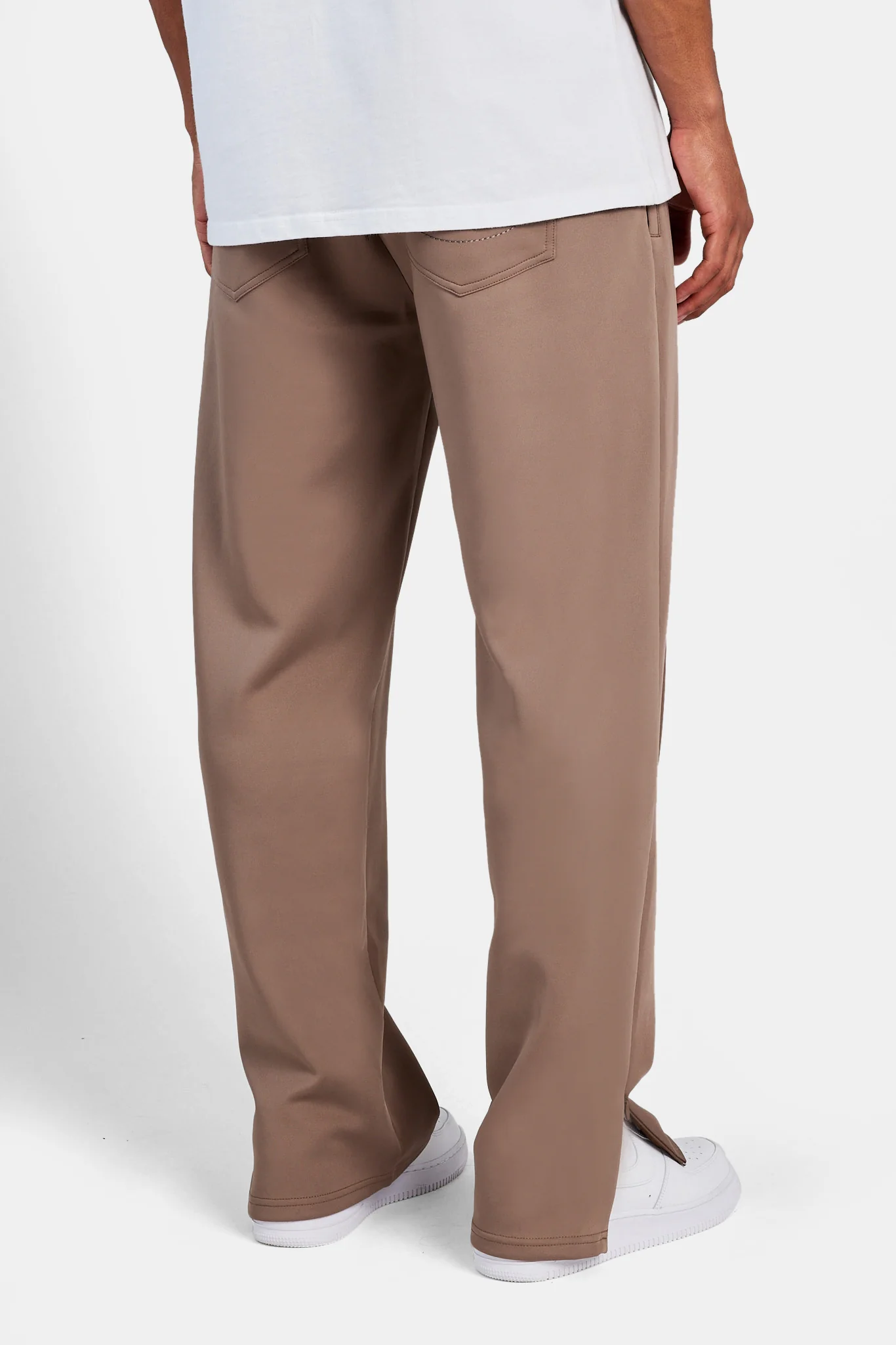Straight Leg Track Pant - Mushroom - Image 3
