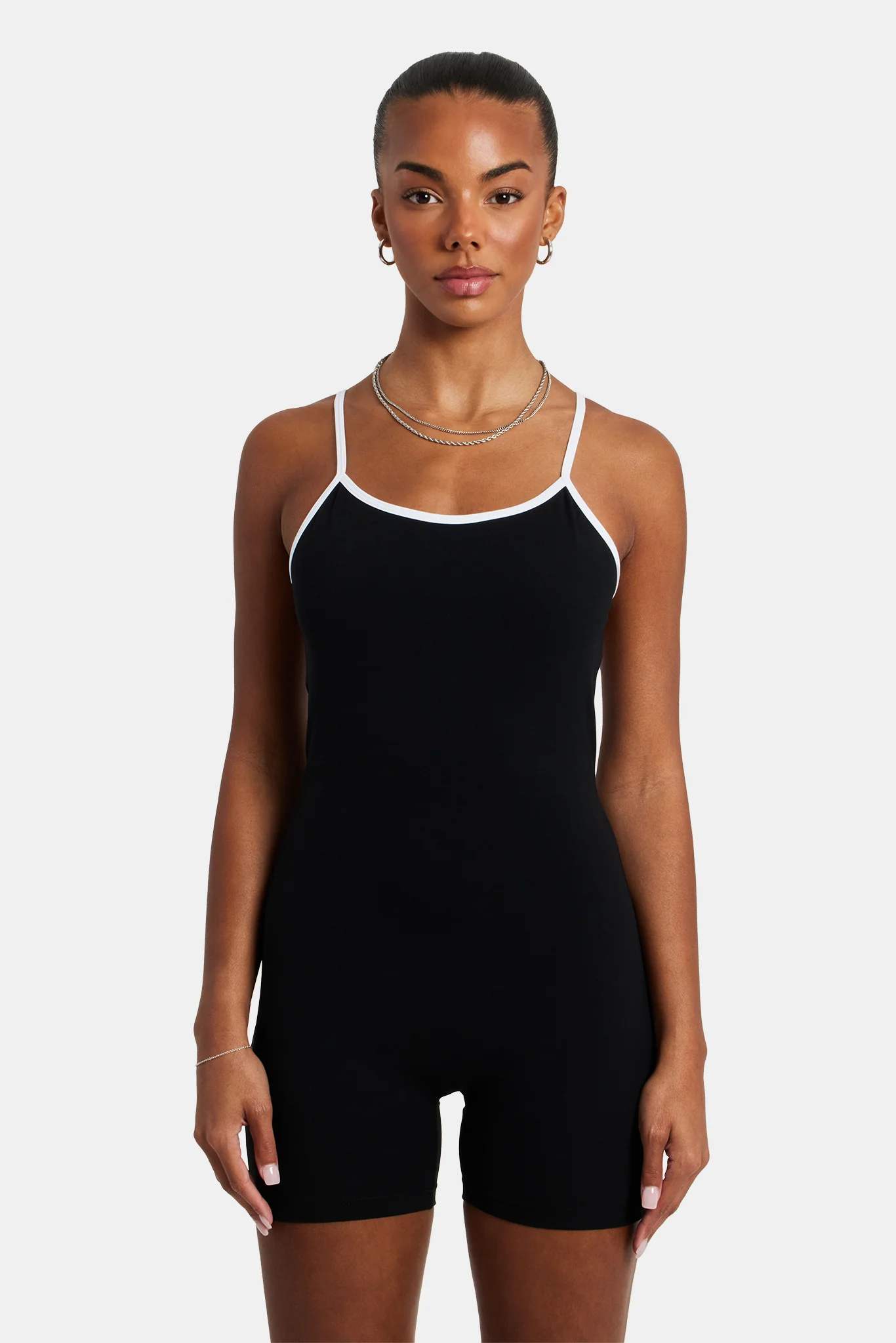 Strappy Back Unitard - Black - Image 2