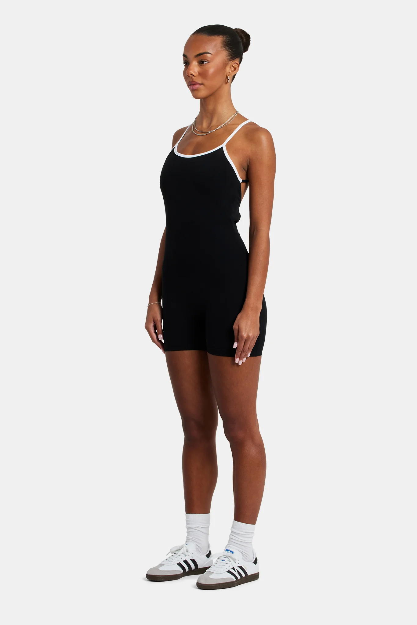 Strappy Back Unitard - Black - Image 3