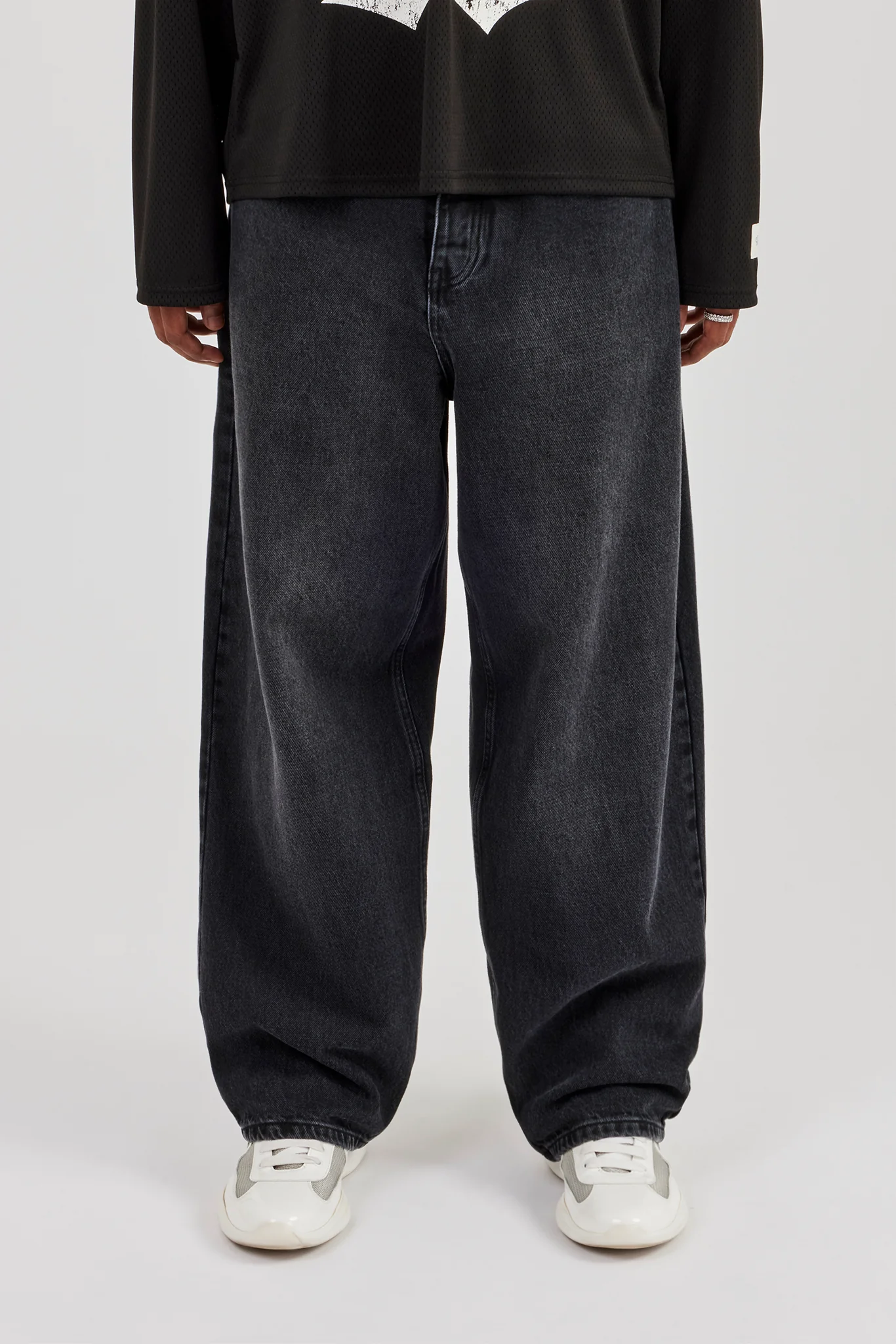 Super Baggy Jeans - Washed Black
