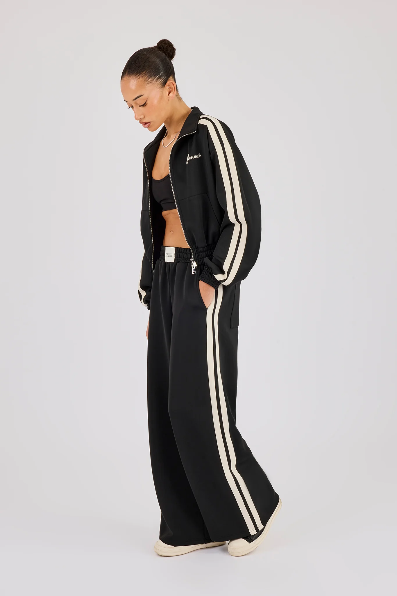 Super Baggy Taping Pant - Black - Image 2
