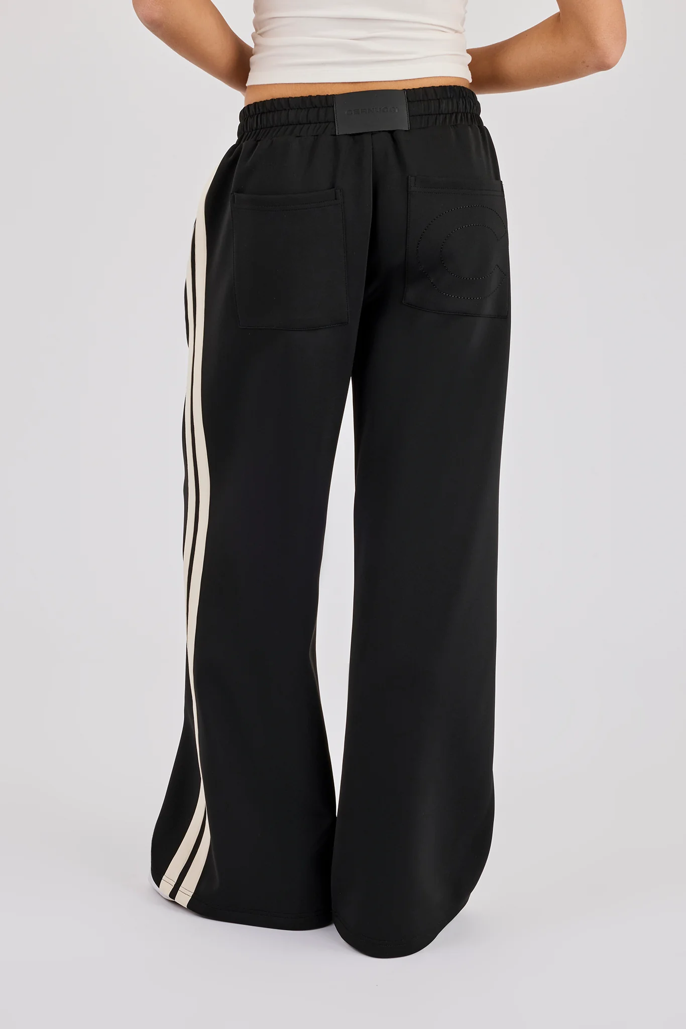 Super Baggy Taping Pant - Black - Image 4