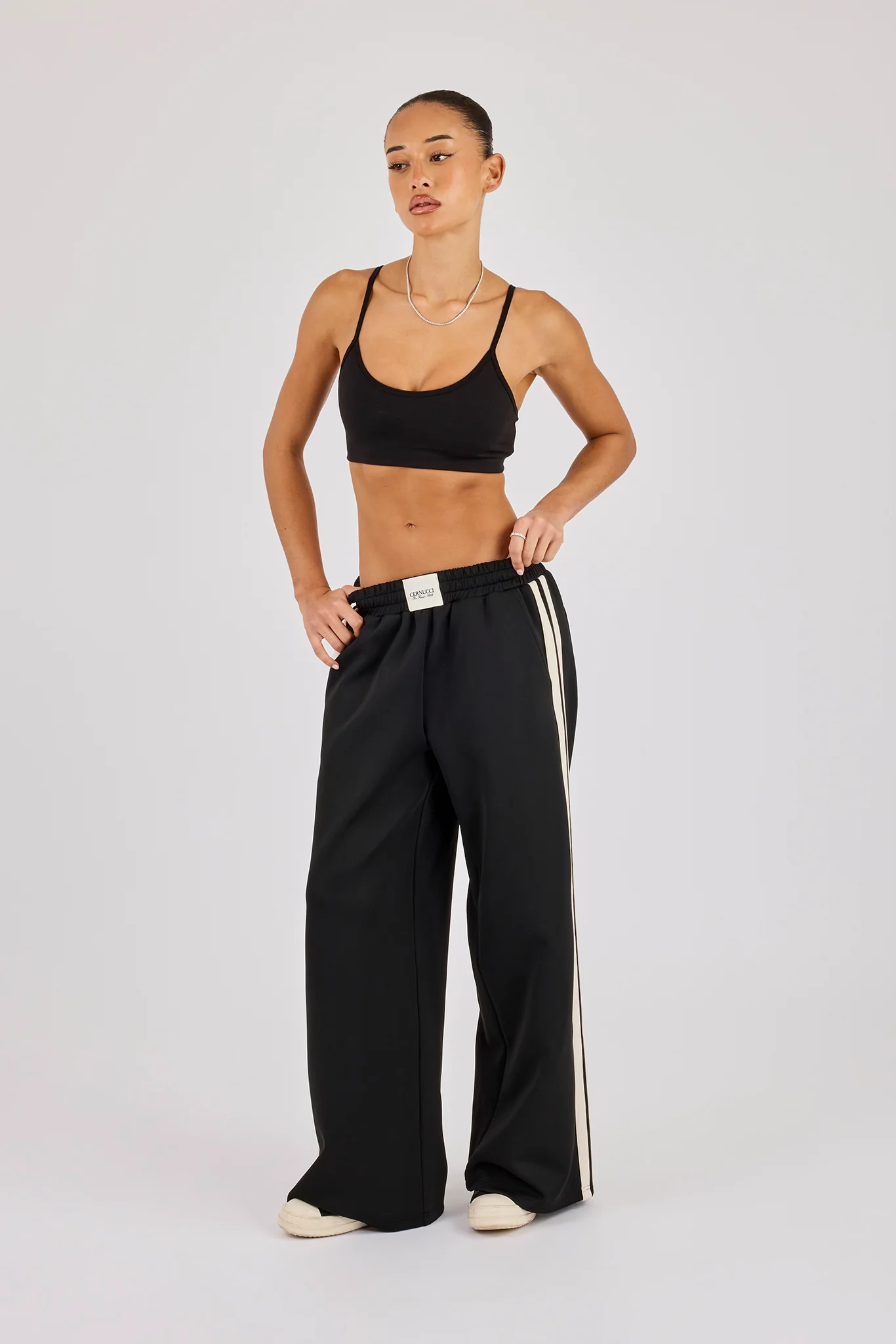 Super Baggy Taping Pant - Black - Image 5