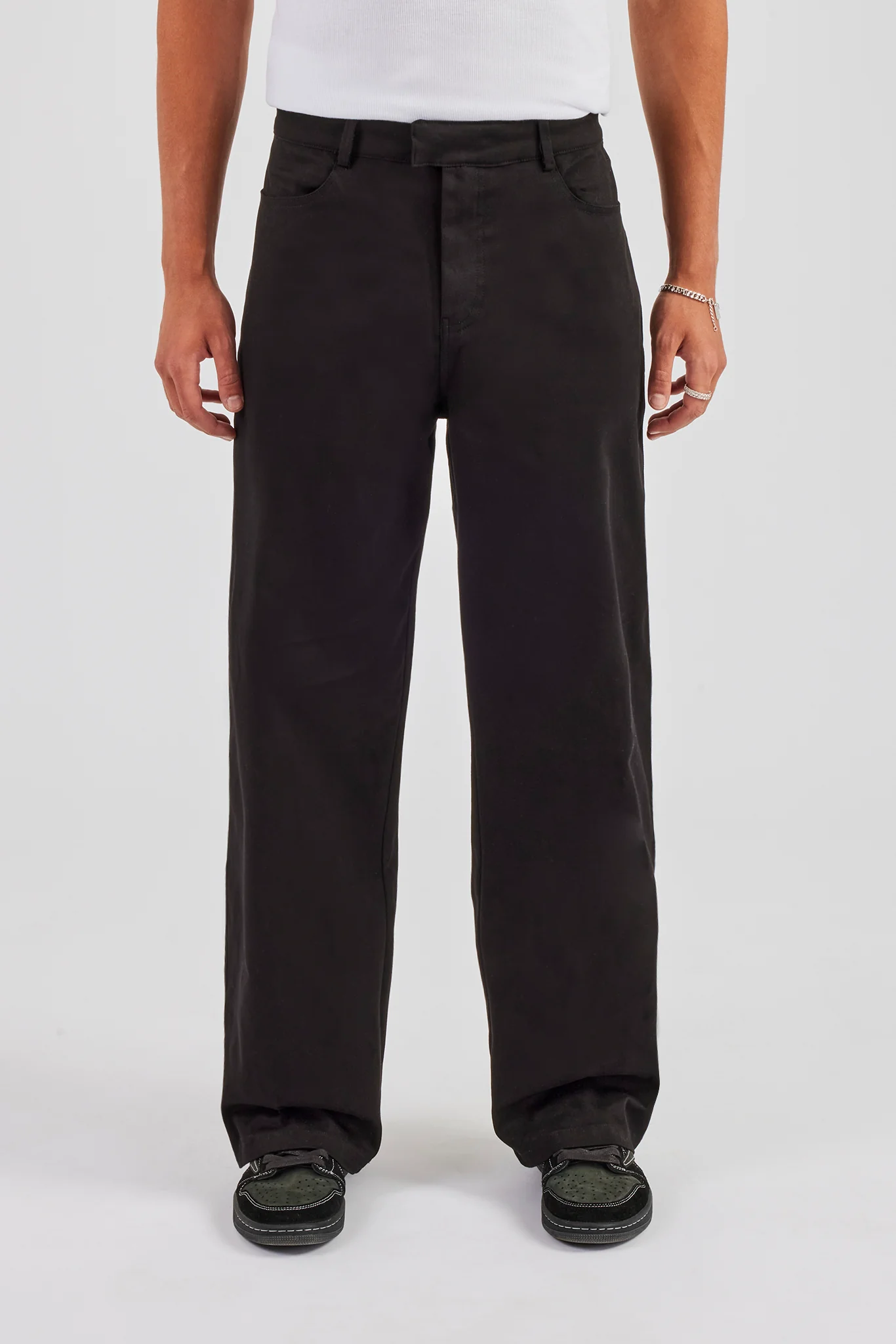 Tailored Relaxed Trouser - Black - Image 2