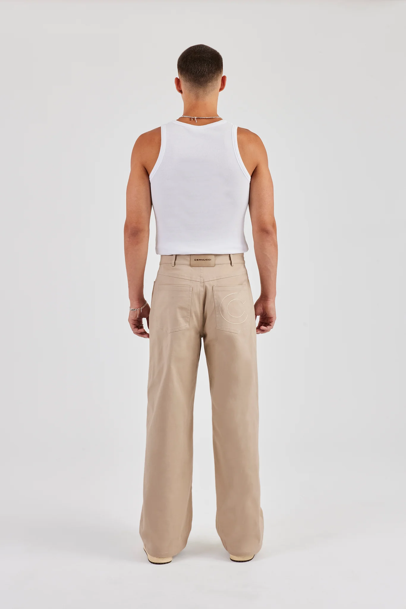Tailored Relaxed Trouser - Sand - Image 7