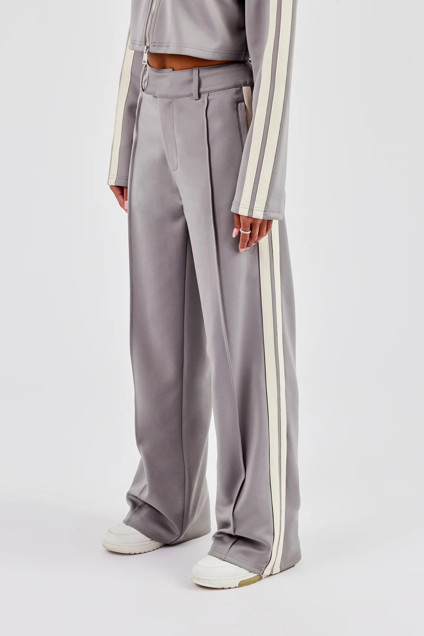 Tailored Taping Trouser - Grey