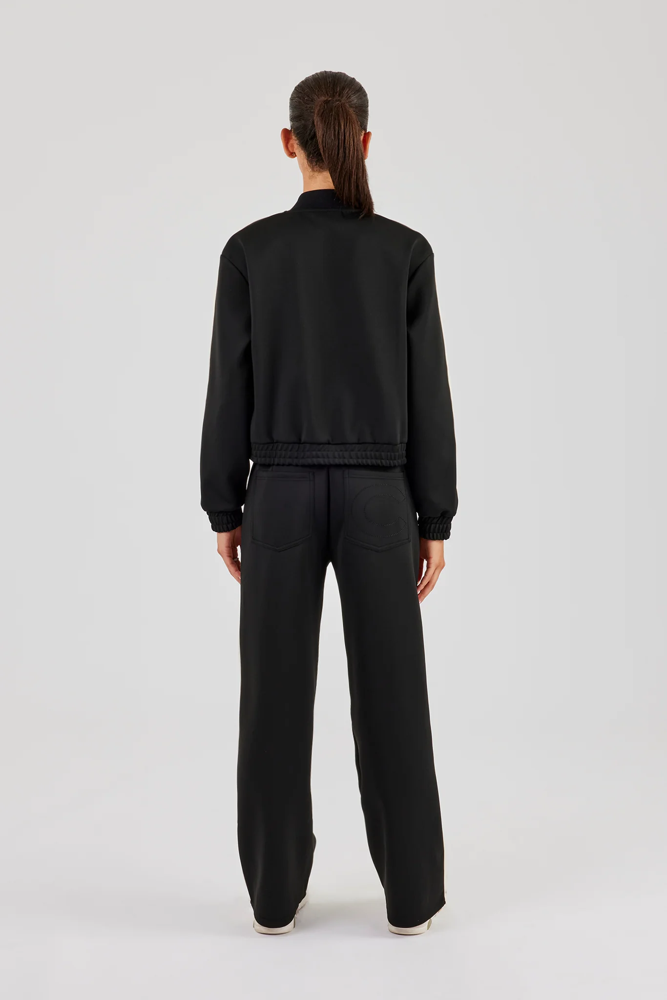 Taping Bomber Jacket & Tailored Trousers - Black - Image 4