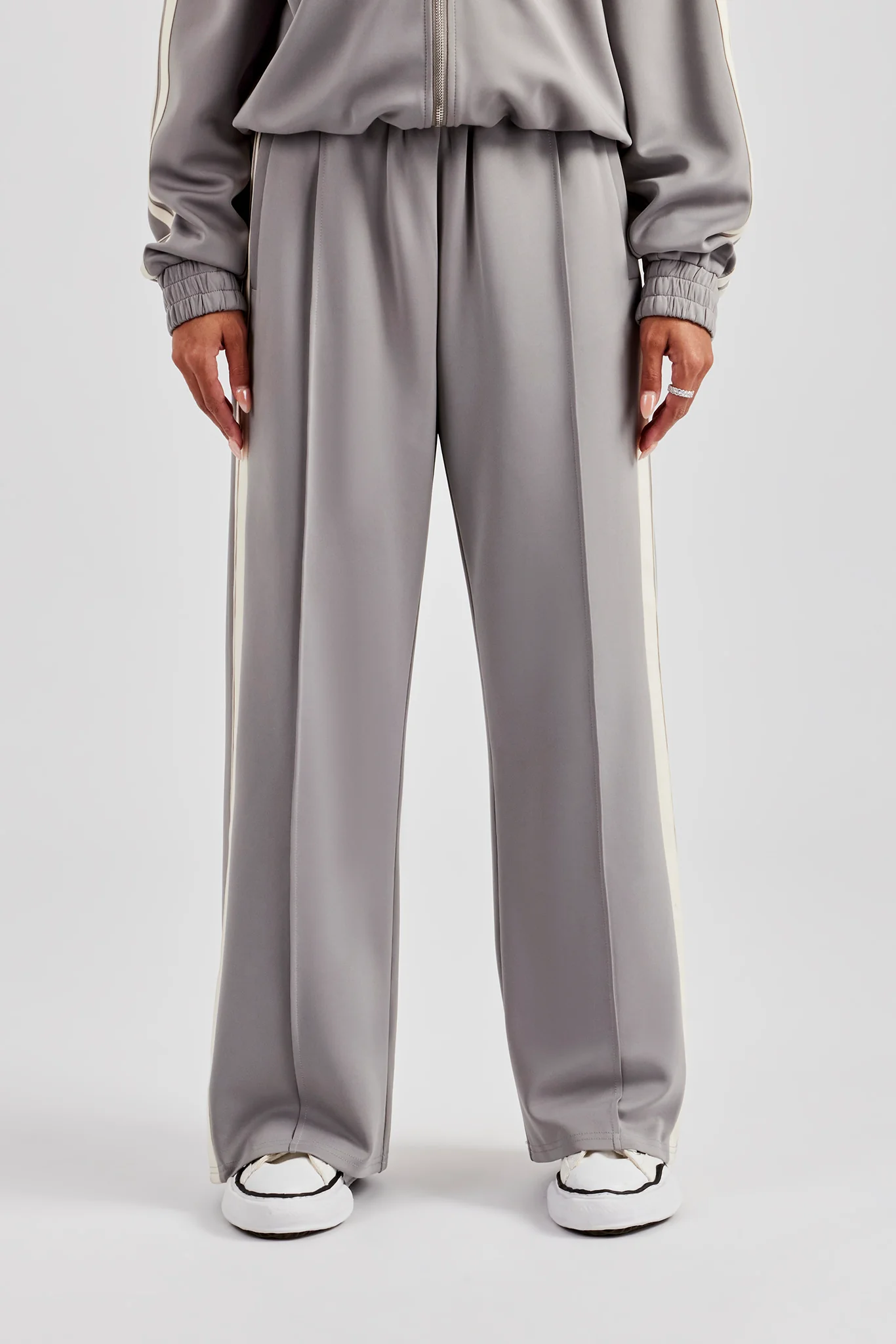 Taping Hooded Tracksuit - Grey - Image 16
