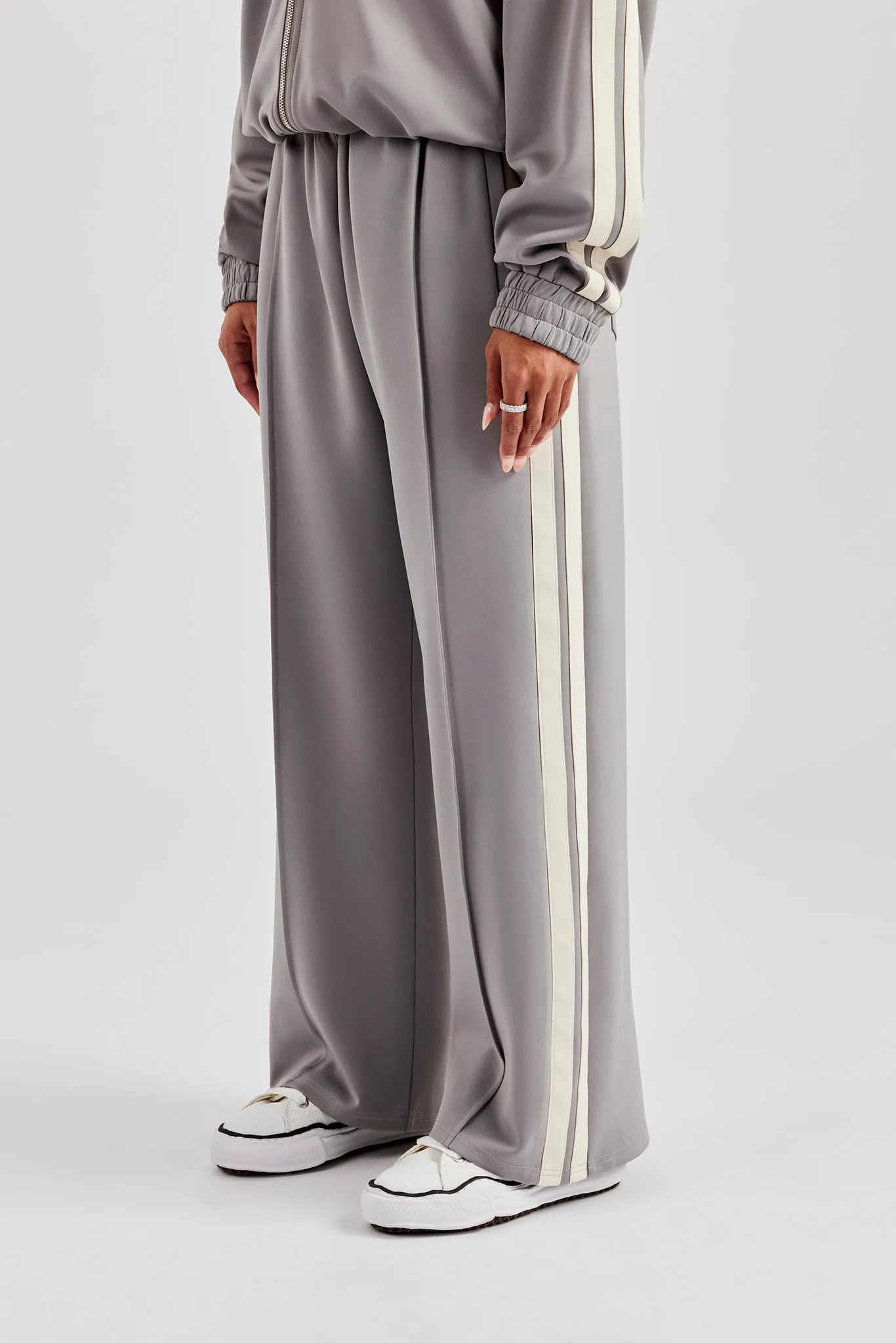 Taping Hooded Tracksuit - Grey - Image 19