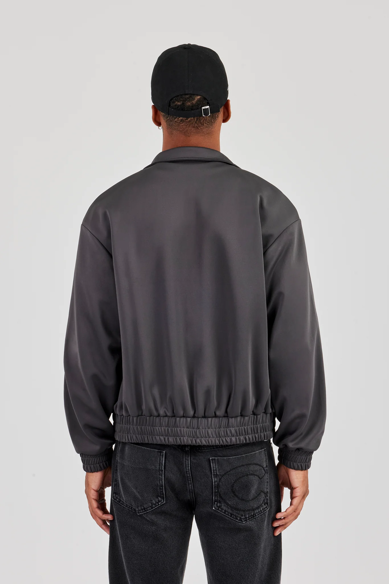 Taping Track Jacket - Charcoal - Image 4