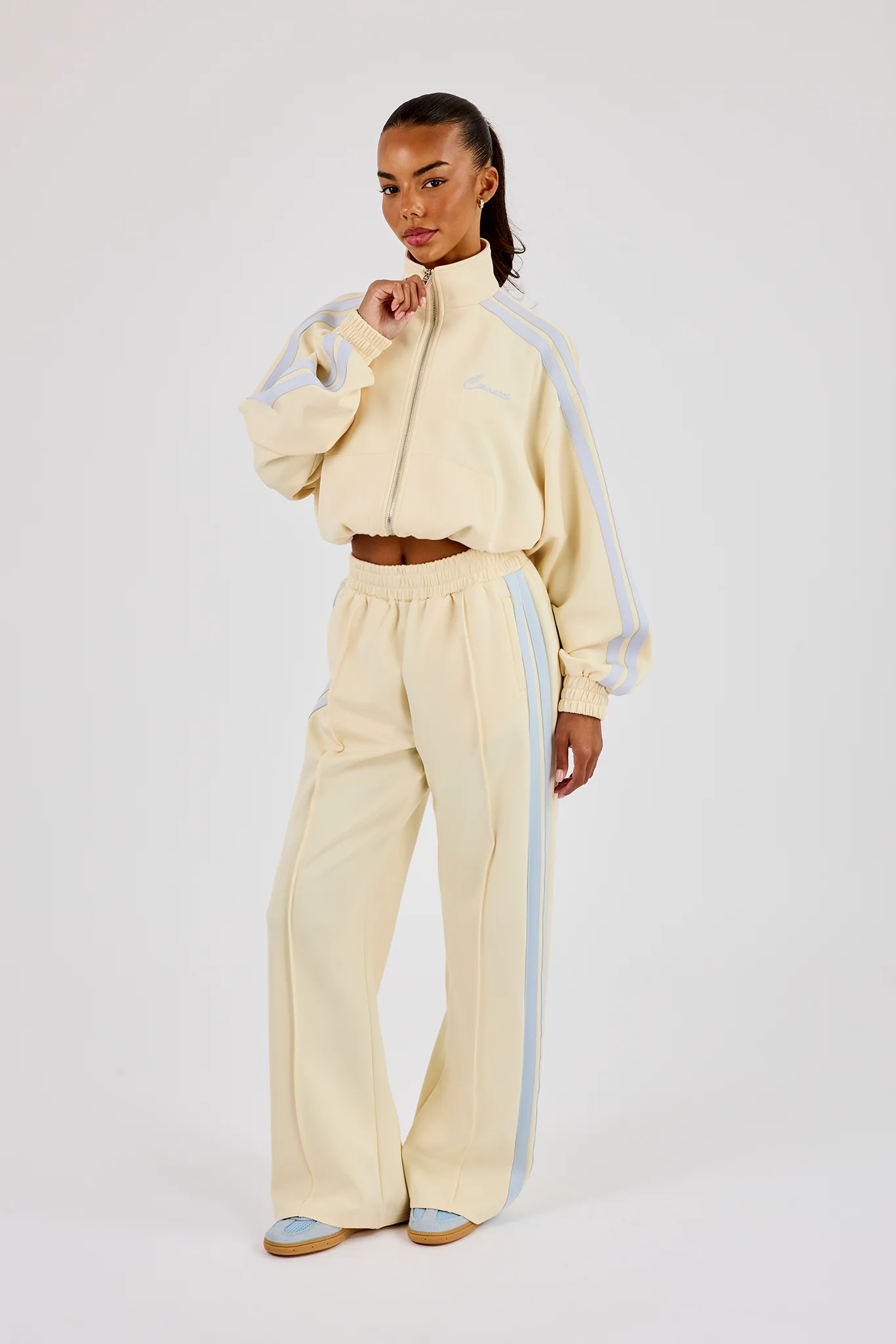 Taping Wide Leg Pant - Butter Yellow - Image 5