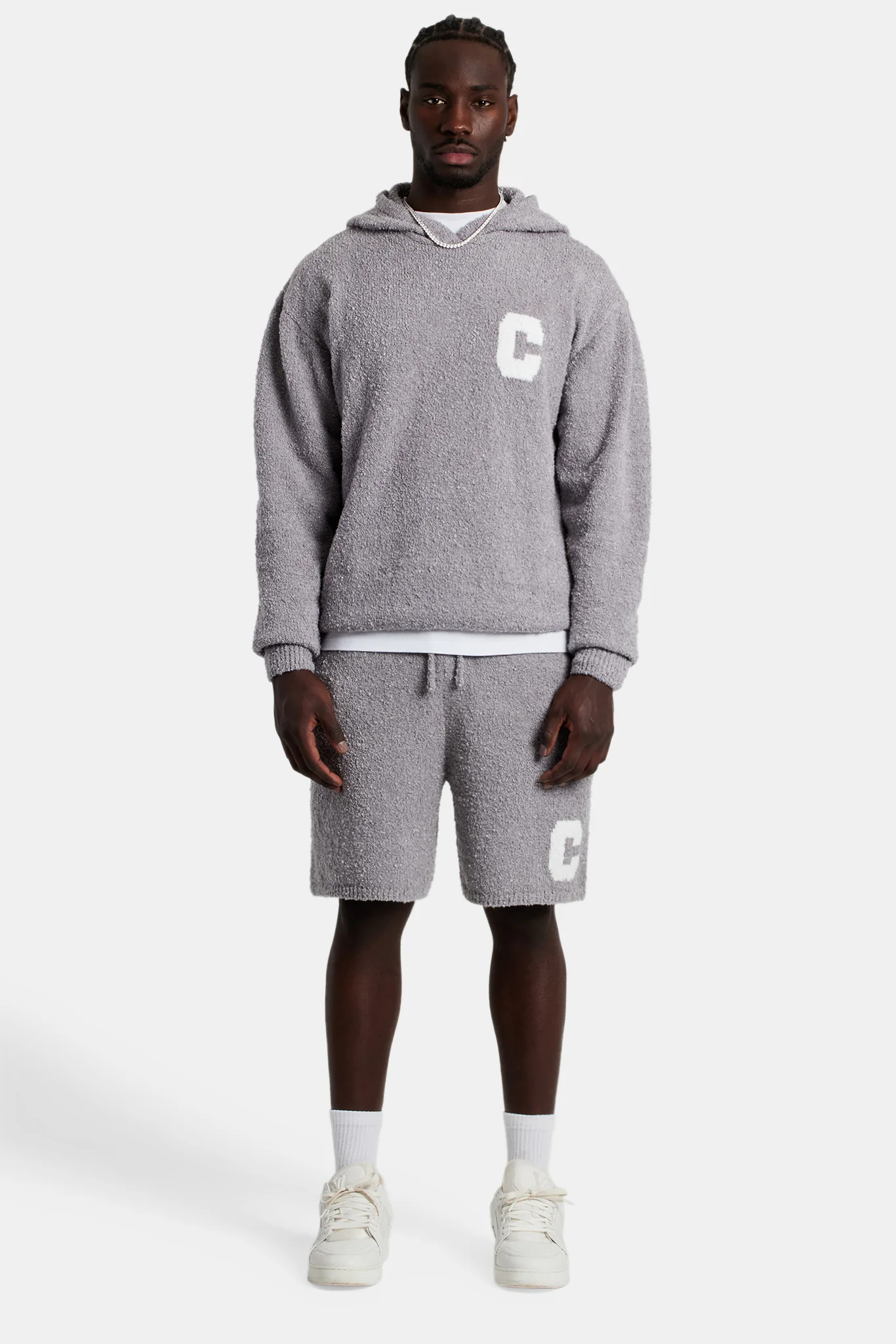 Textured Knitted Hoodie - Image 5