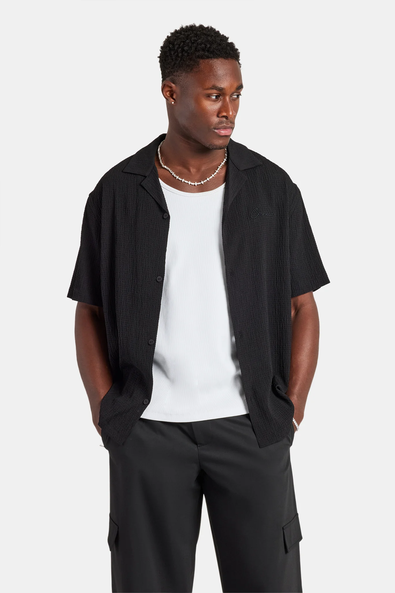 Textured Revere Shirt - Image 2