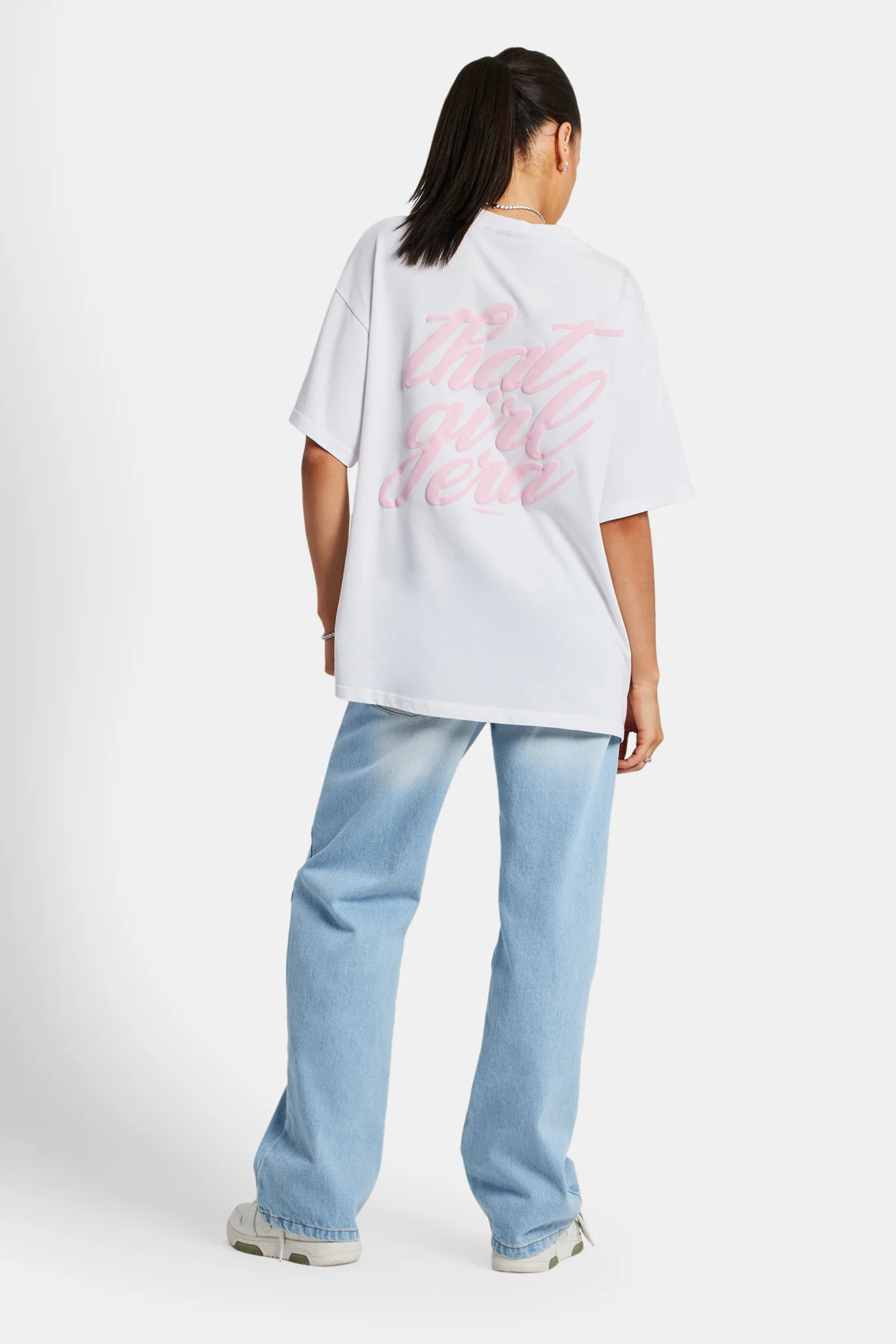 That Girl Era Oversized T-Shirt - White - Image 3