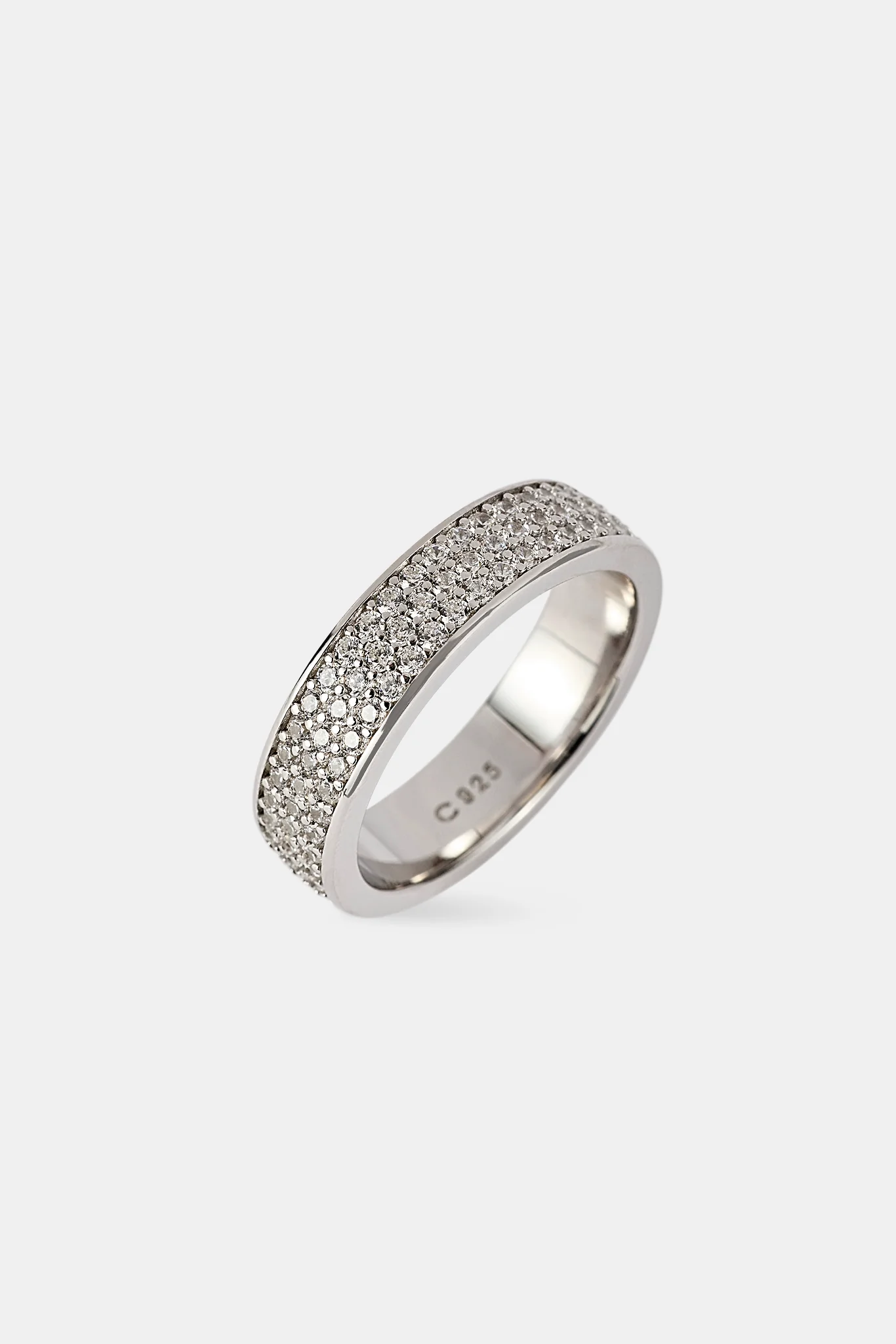 Triple Row Iced Ring - 8mm - Image 3