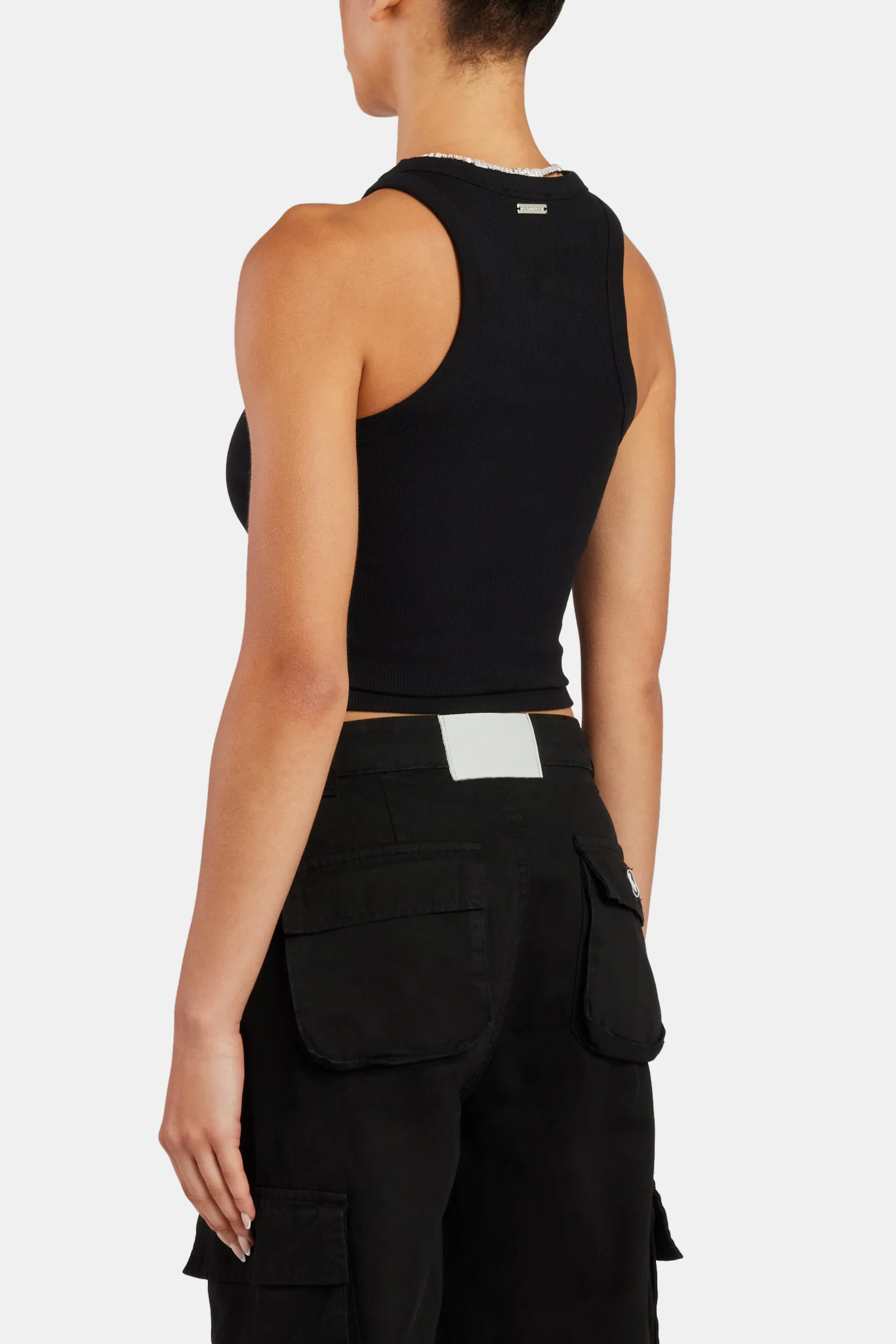 Vest Top - Black - Image 3