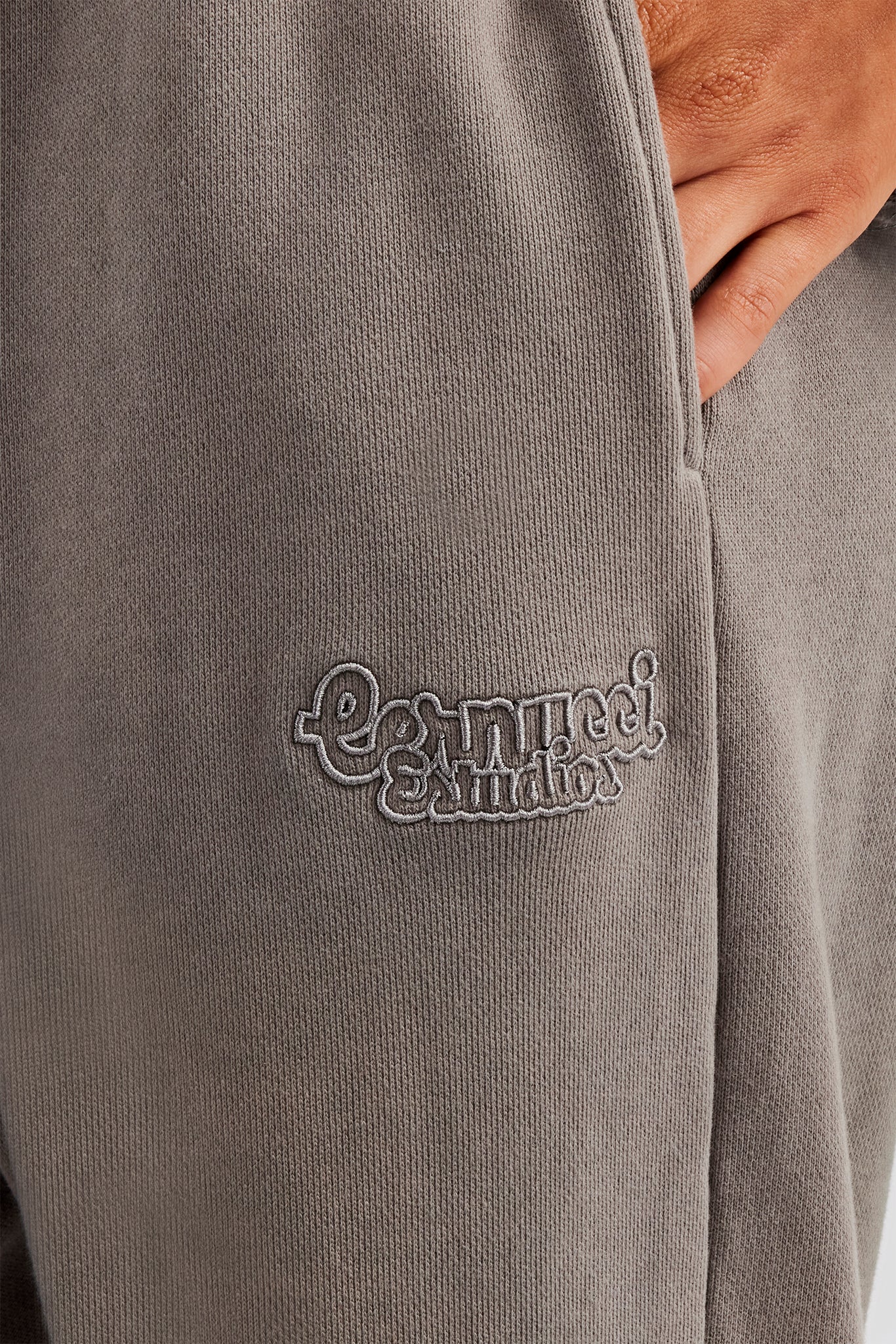 Washed Boxy Fit Zip Through Tracksuit - Grey - Image 5