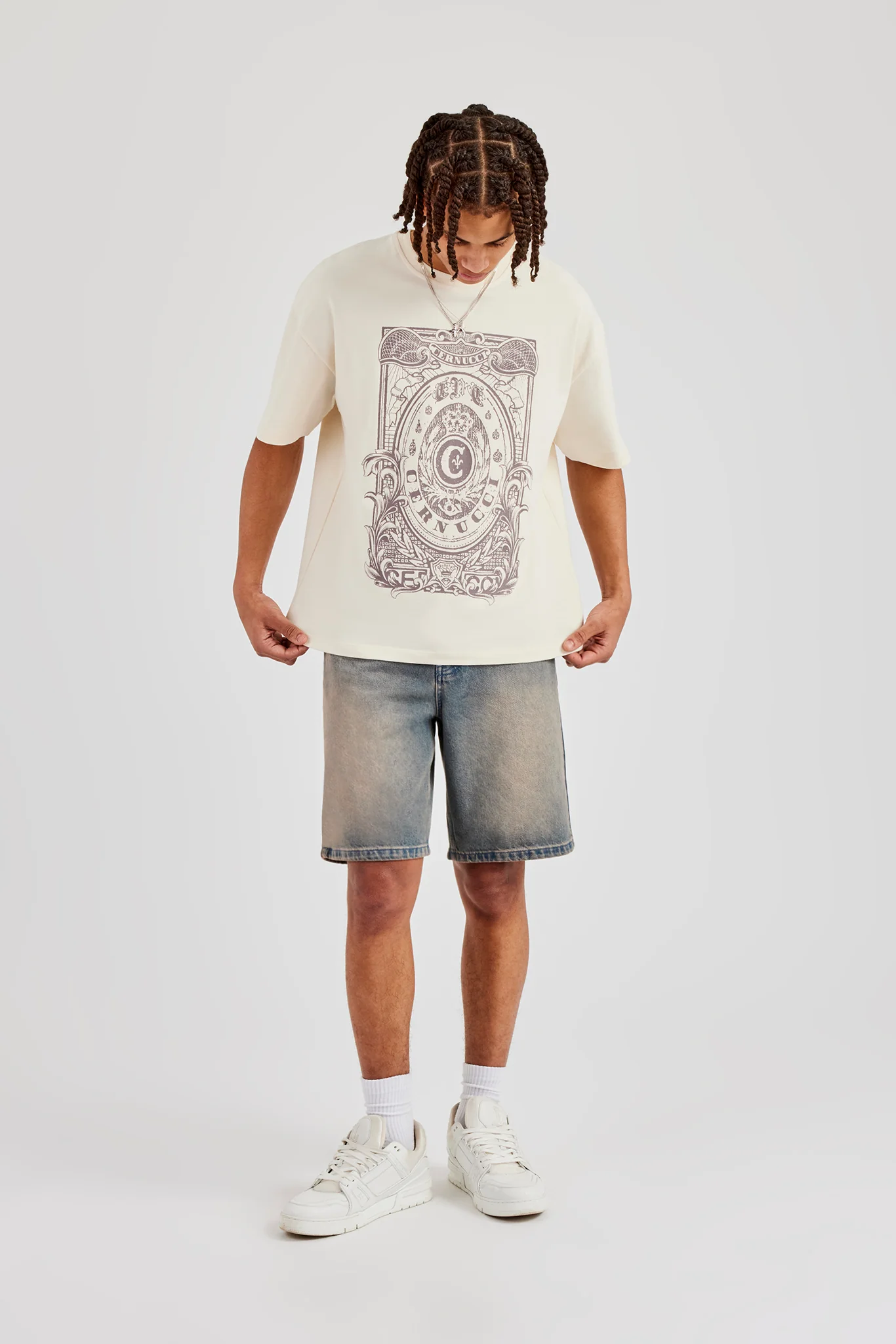Washed Graphic Print T-Shirt - Image 5