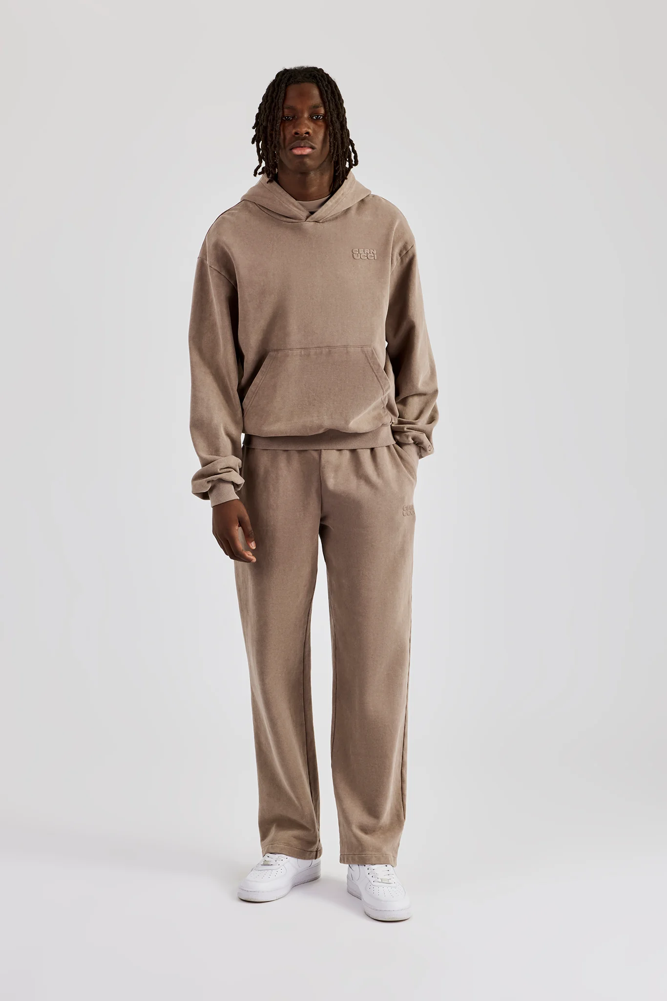 Washed Hoodie - Taupe - Image 2