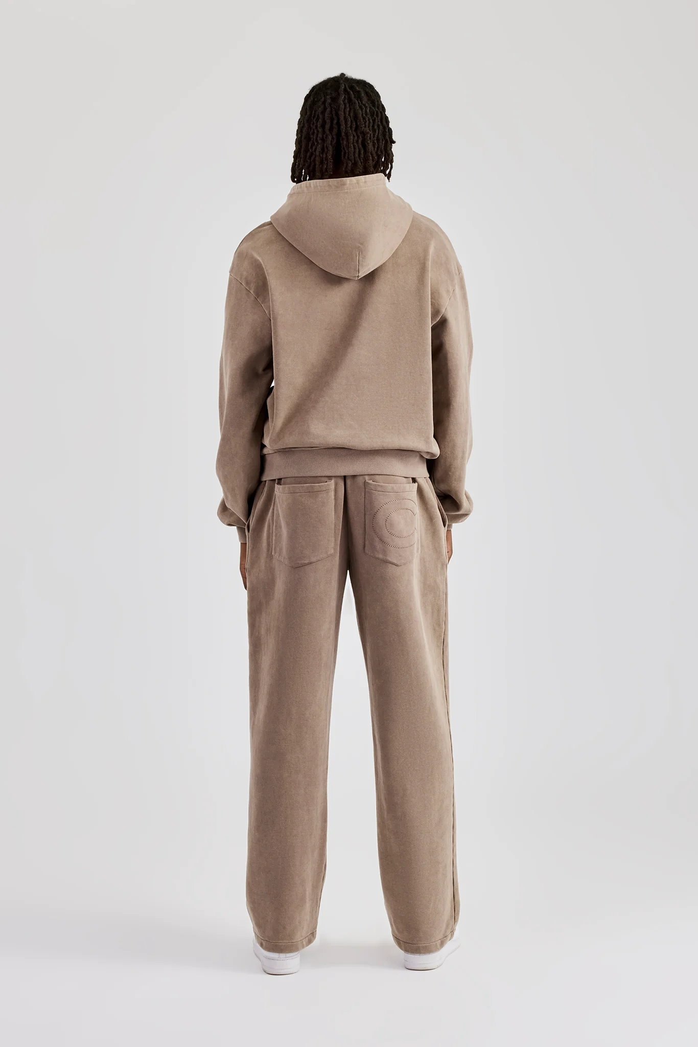 Washed Hoodie - Taupe - Image 4