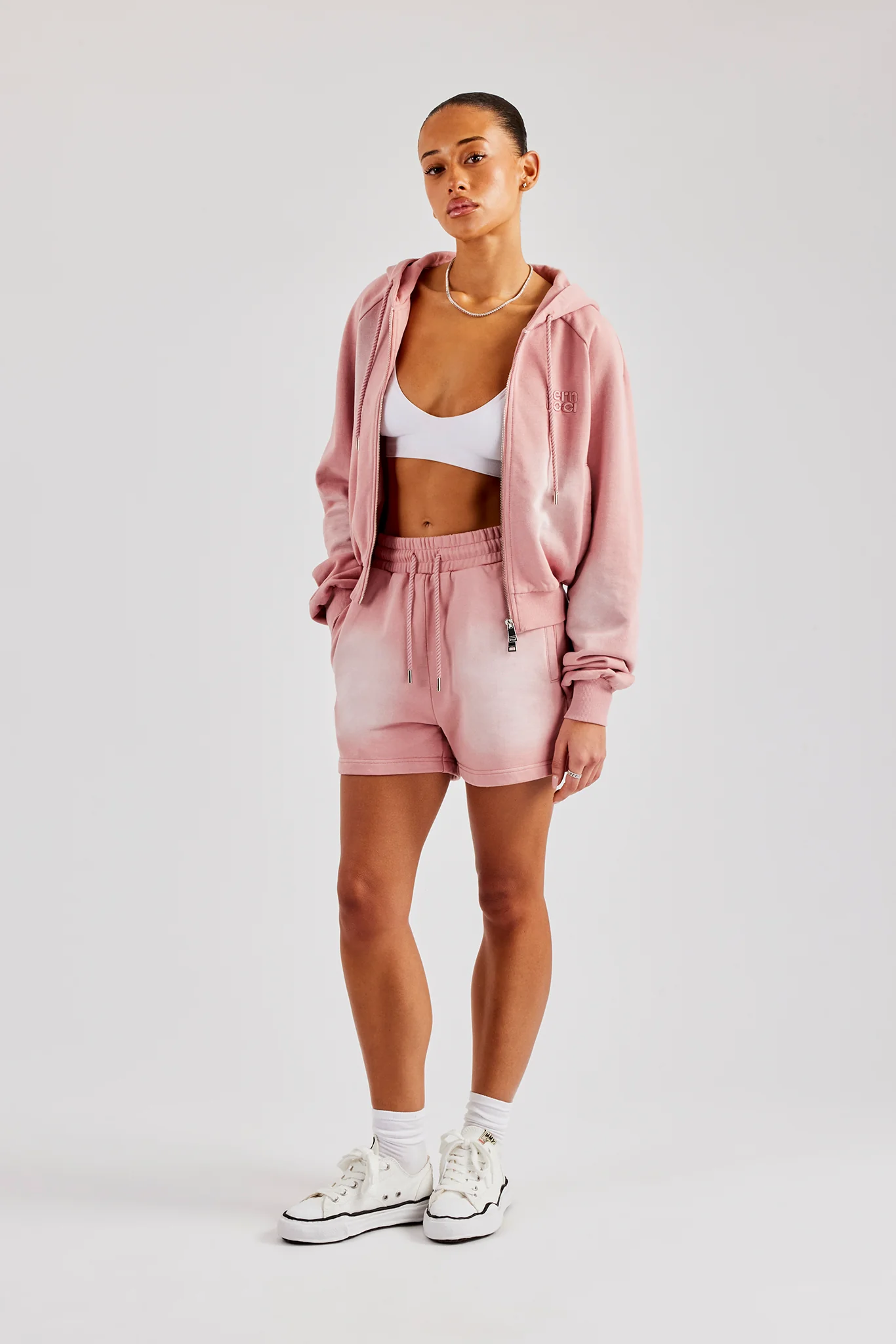 Washed Relaxed Shorts - Pink - Image 4