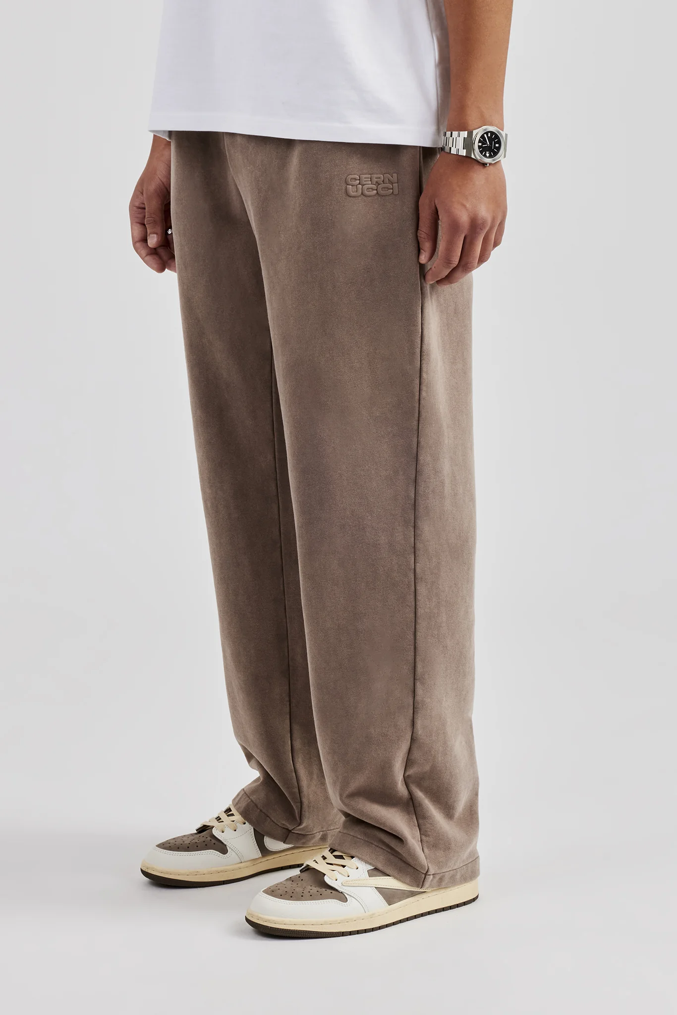 Washed Straight Leg Jogger - Taupe - Image 11