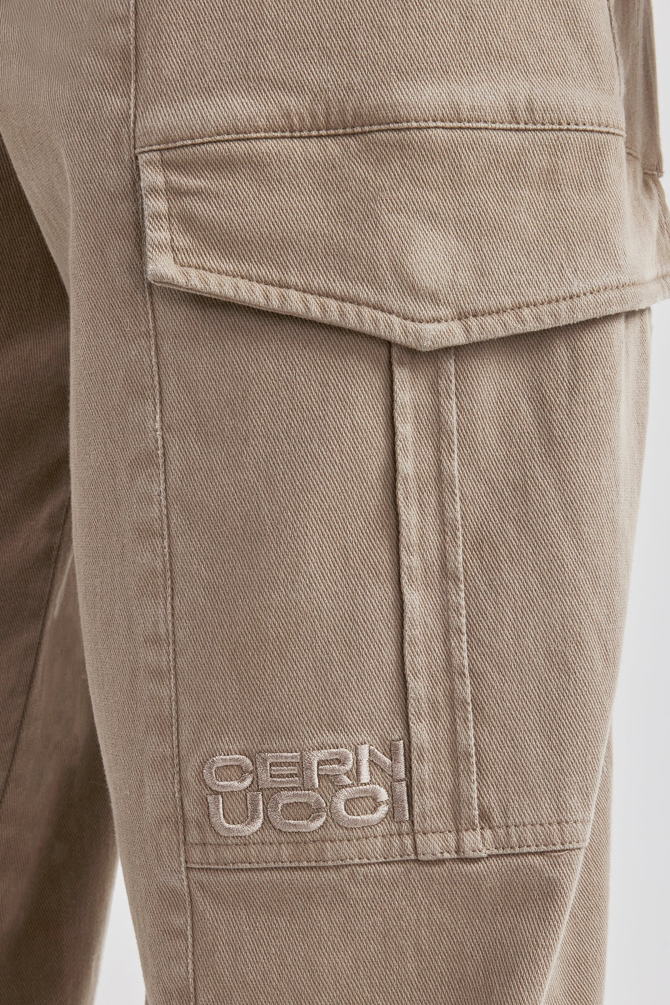 Washed Twill Harrington Jacket & Trouser - Brown - Image 7