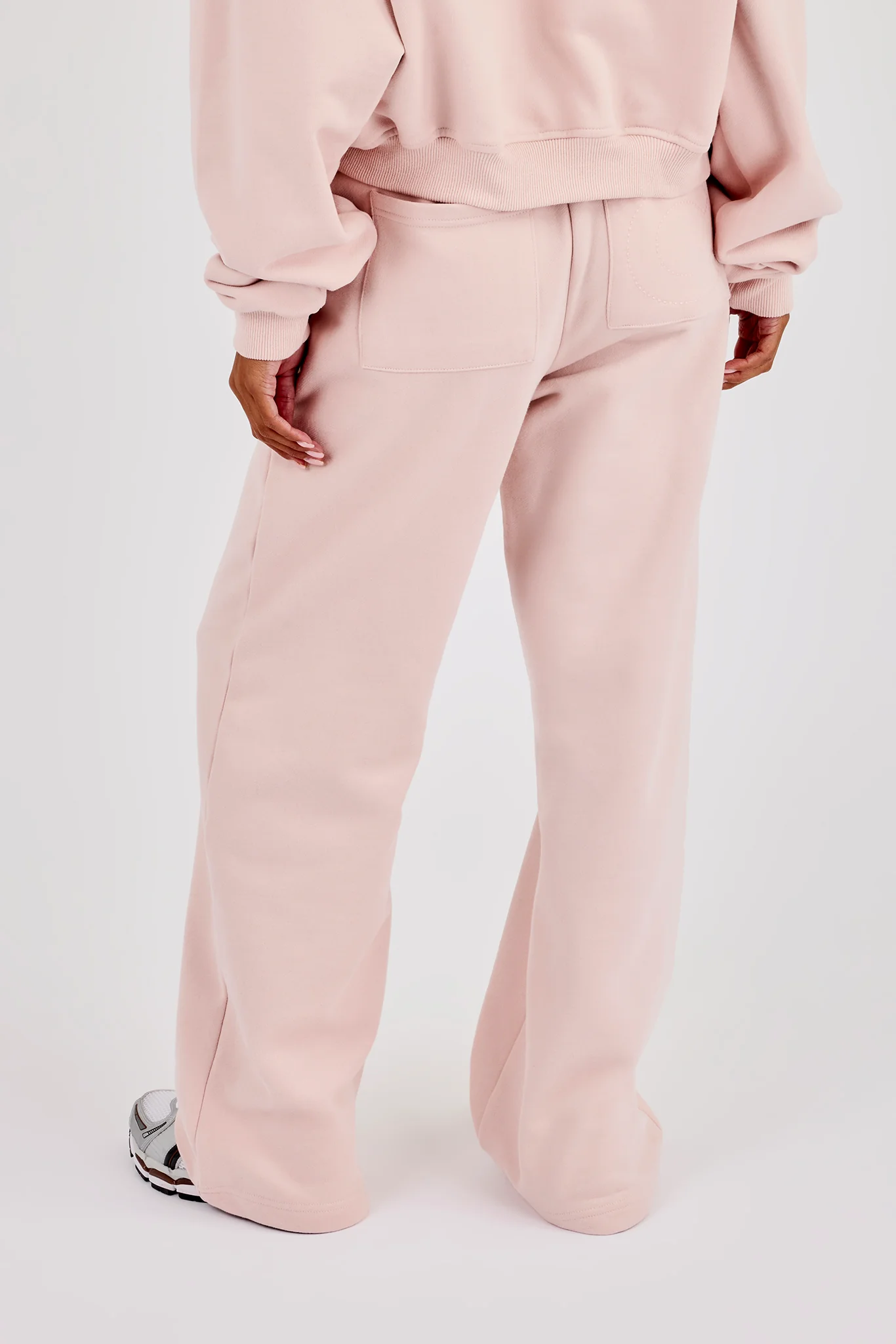 Wide Leg Jogger - Dusty Pink - Image 4