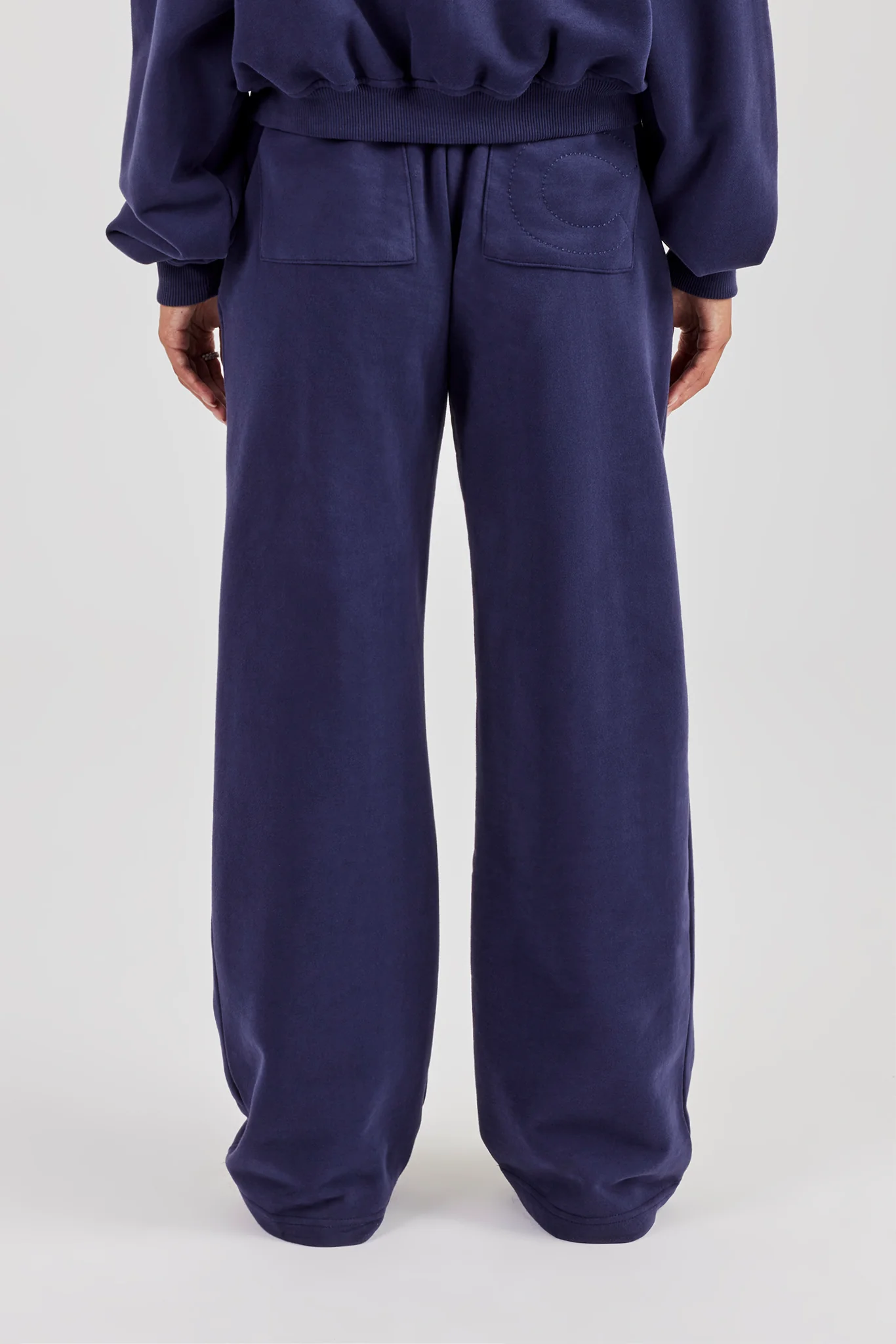 Wide Leg Jogger - Navy - Image 3