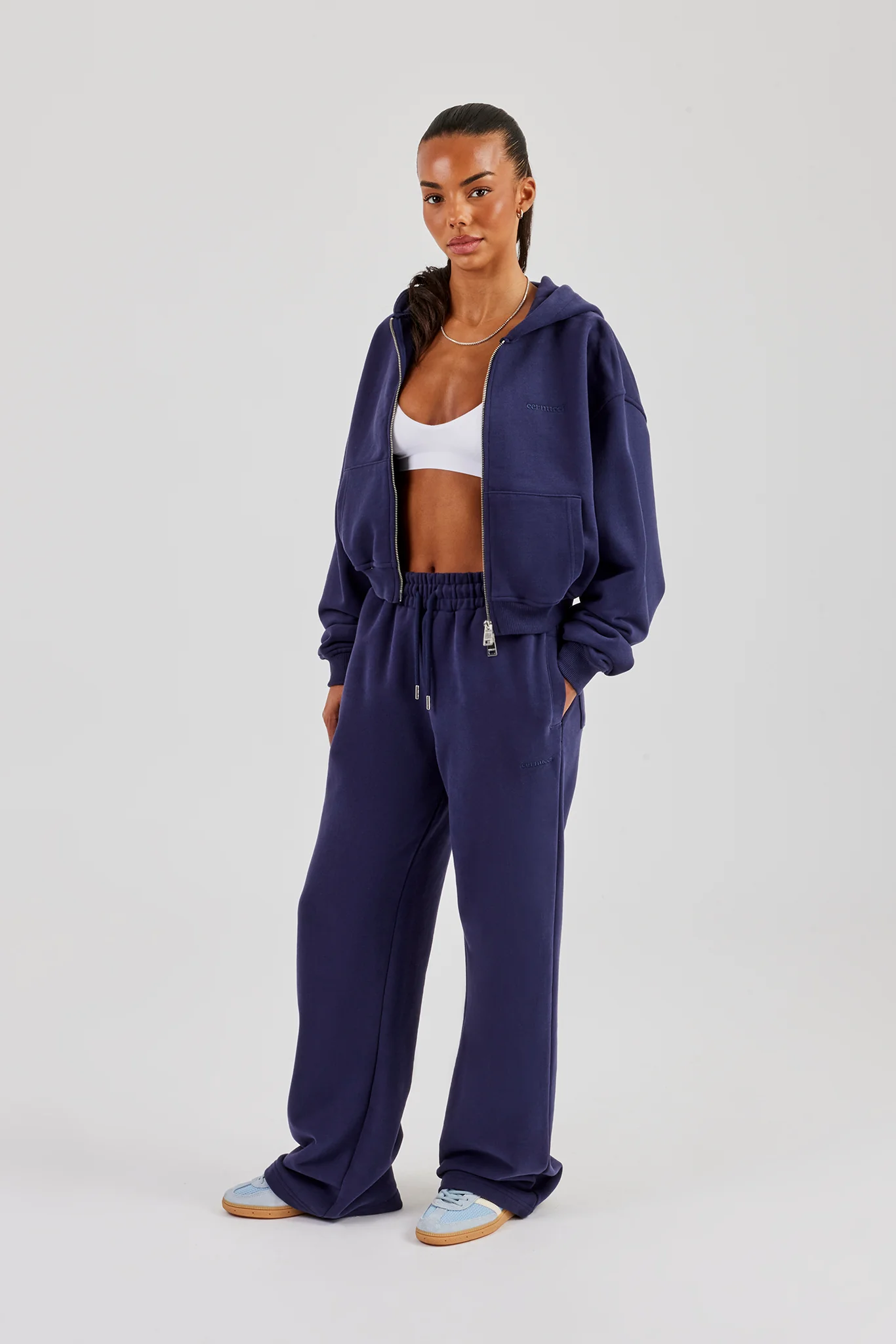 Wide Leg Jogger - Navy - Image 4