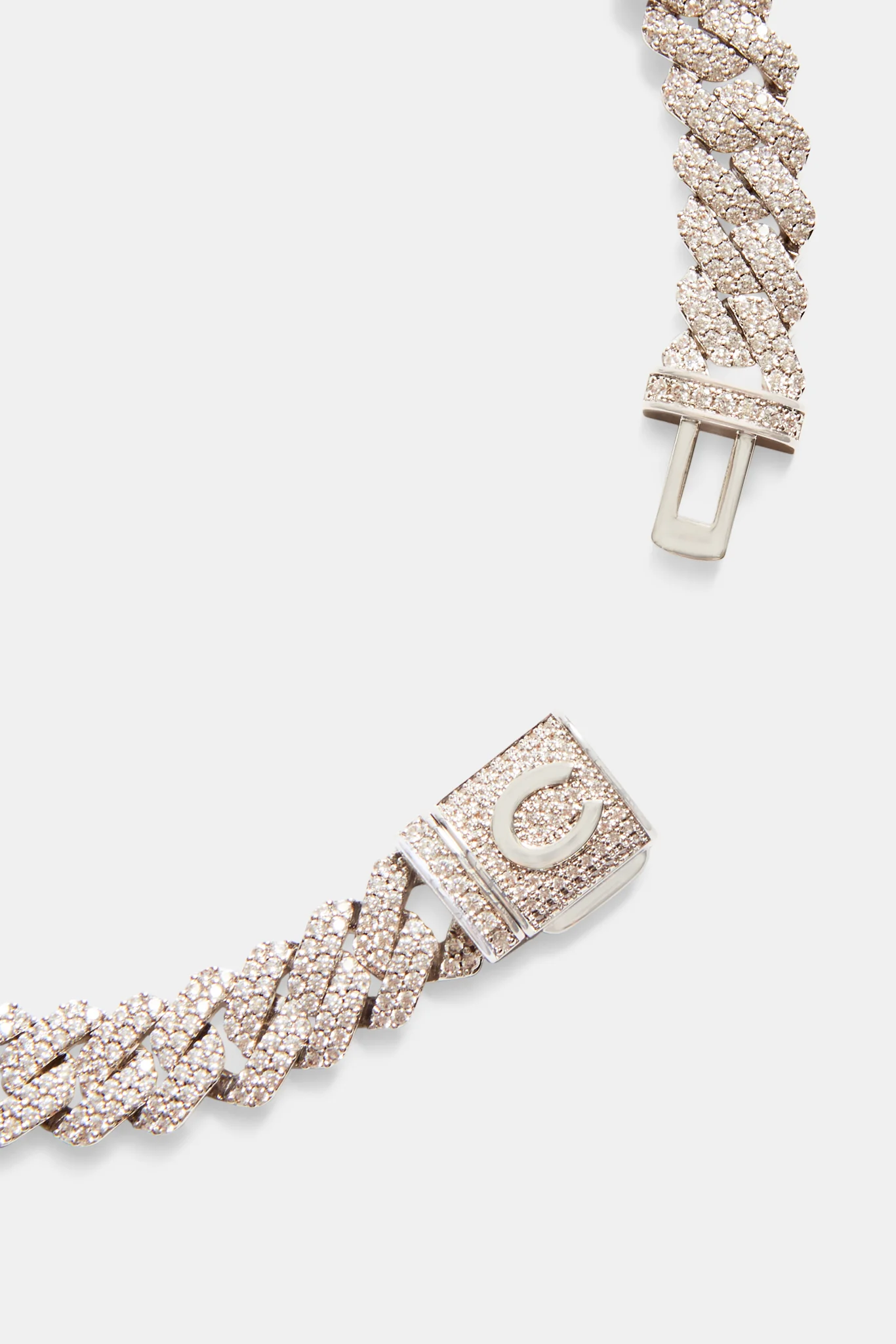 Womens 10mm Iced Prong Cuban Chain - Image 3