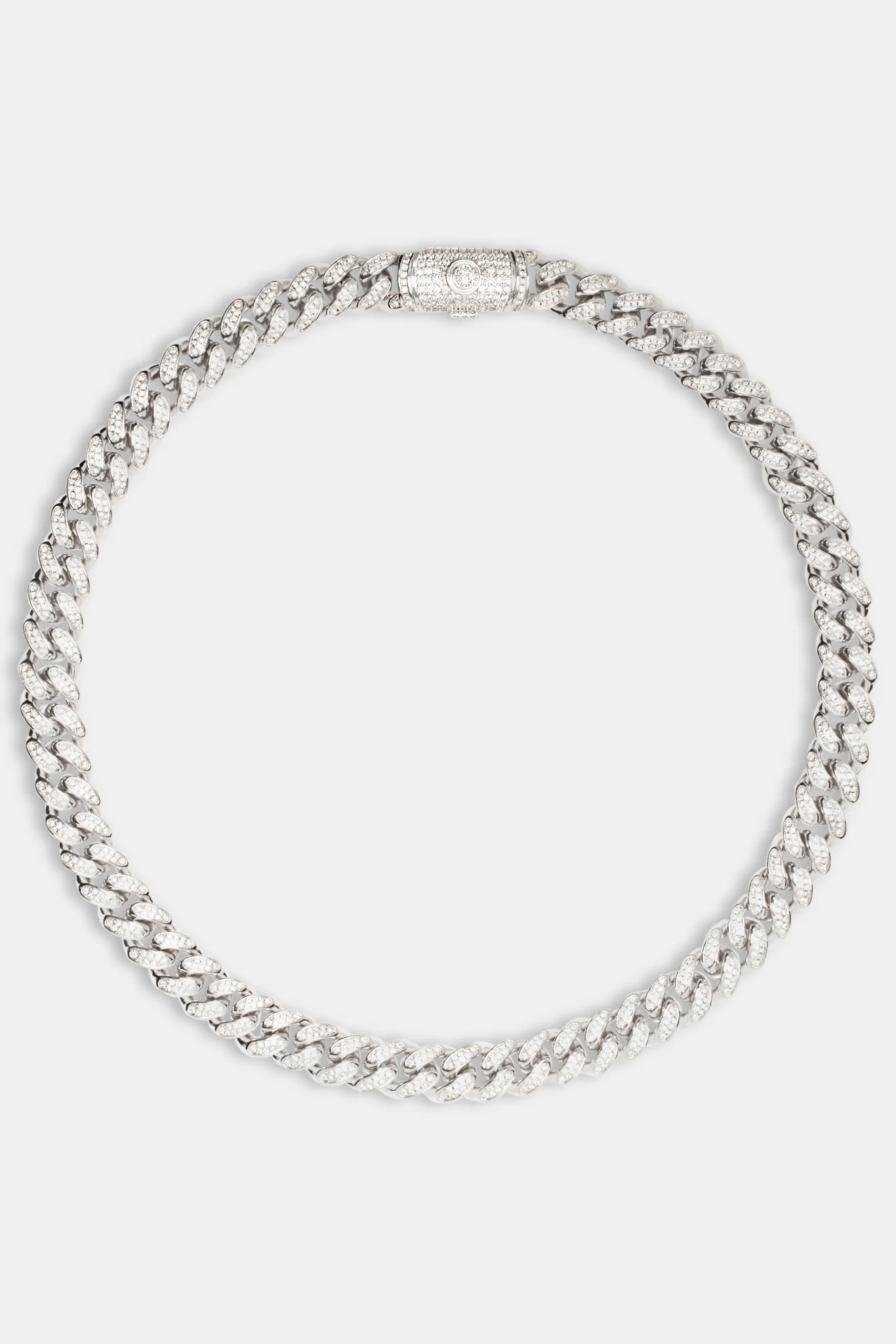 Womens 12mm Iced Out Cuban Chain - Image 4