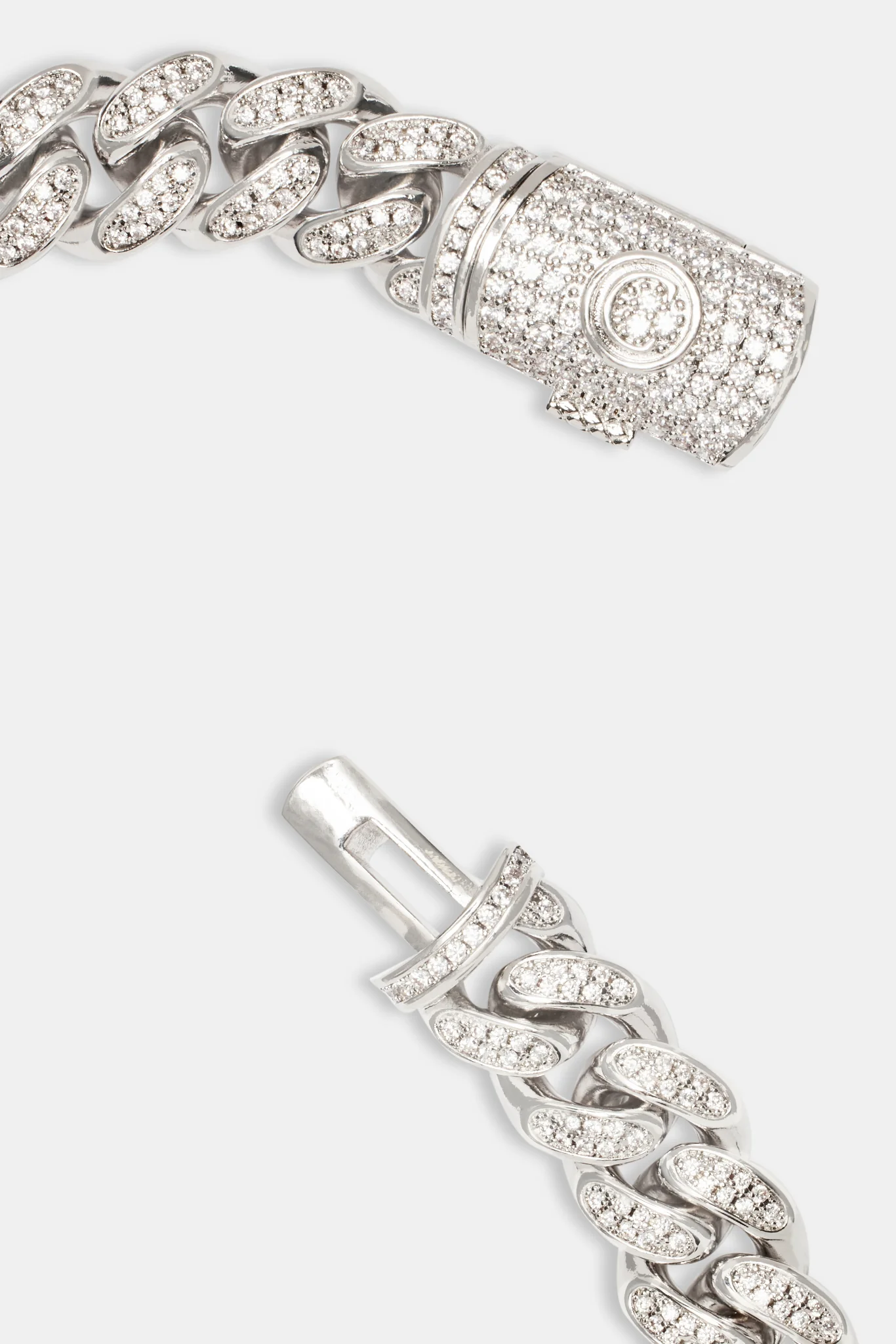 Womens 12mm Iced Out Cuban Chain - Image 5