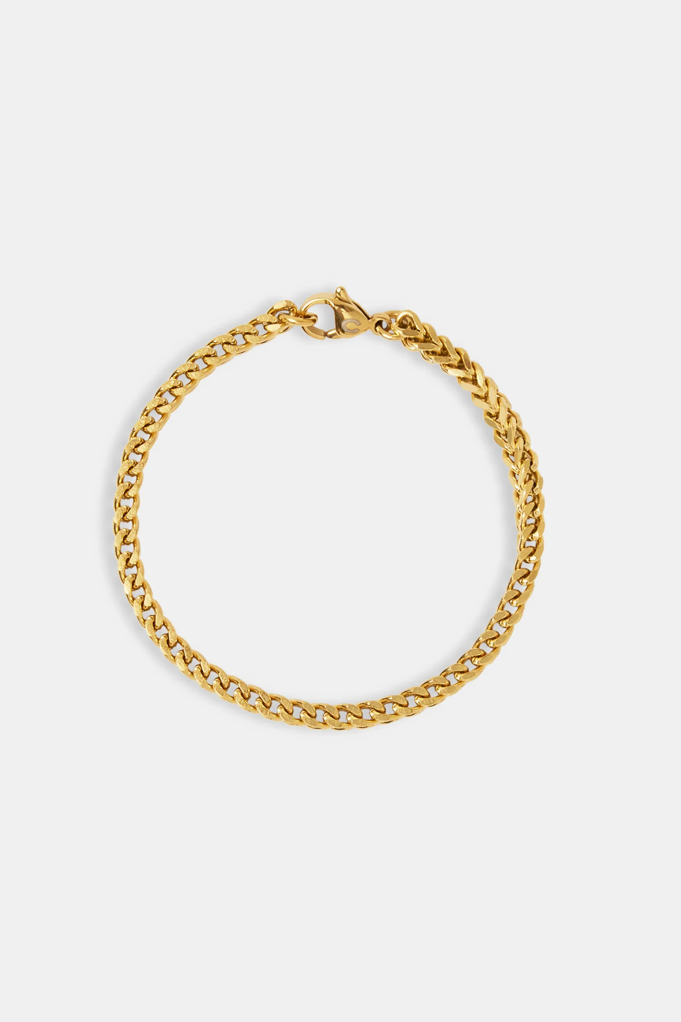Womens 3mm Franco Bracelet - Gold - Image 2