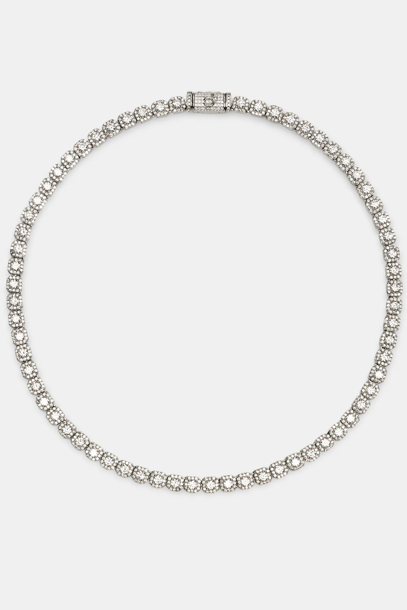 Womens 7mm Clustered Tennis Chain - Image 2