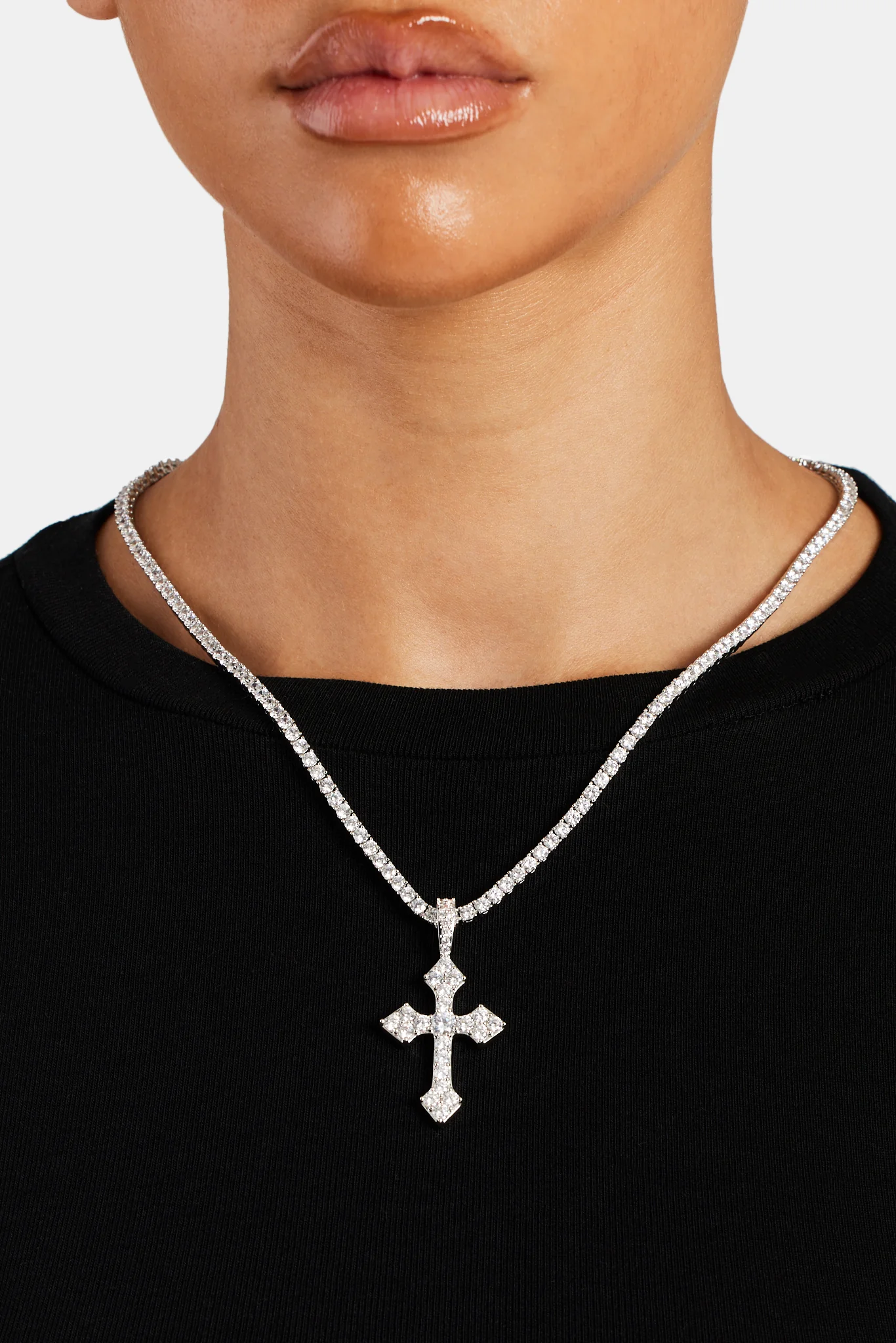 Womens Iced Celtic Cross Pendant - Image 3