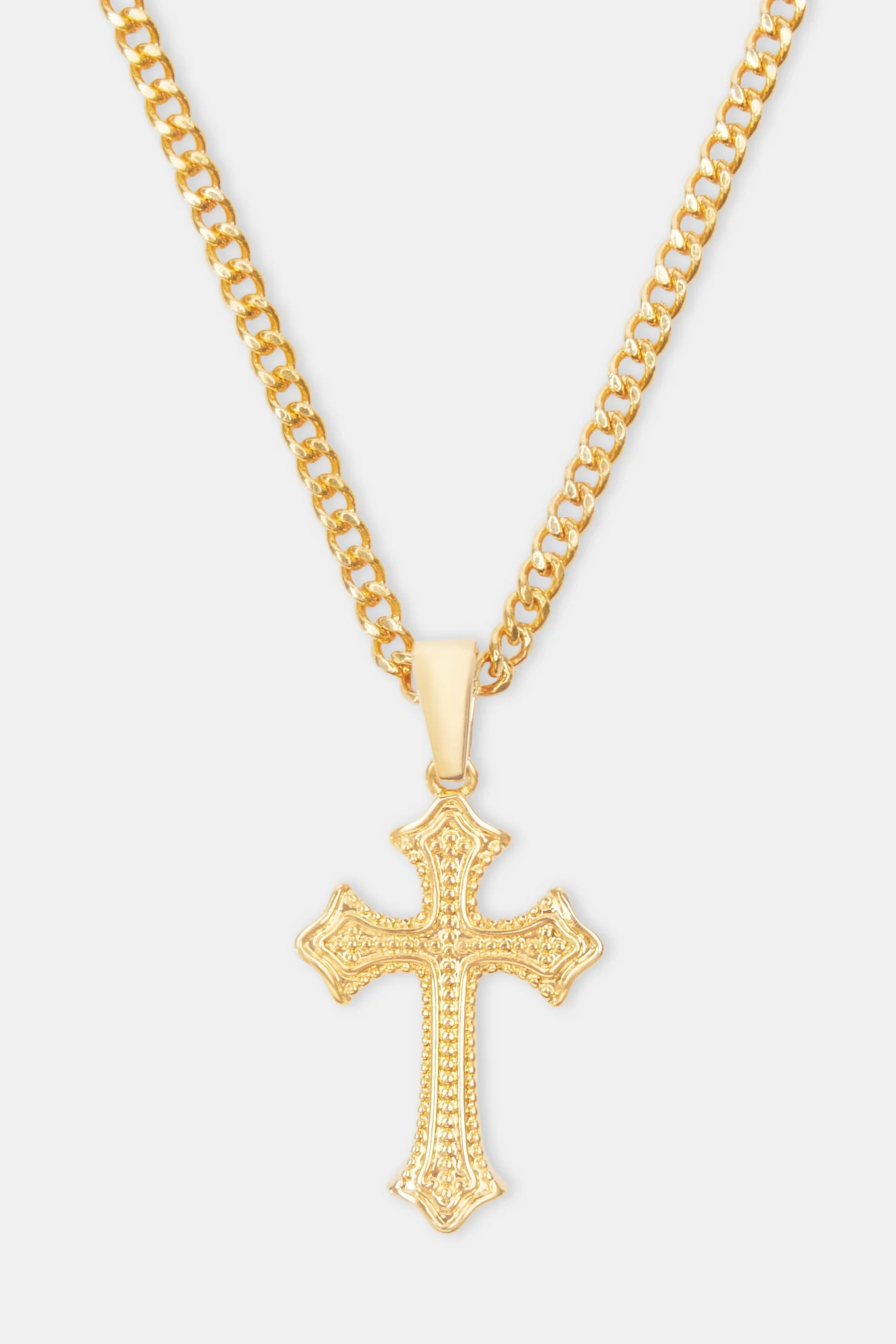 Women's Polished Cross Necklace - Image 2